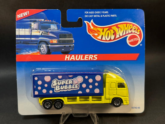 1997 Hot Wheels Haulers Super Bubble, Yellow and Blue