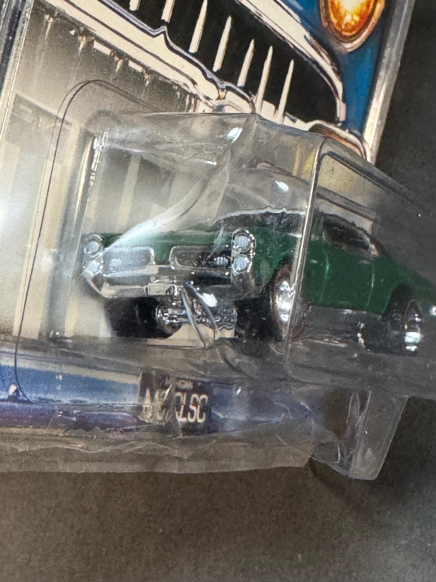 2002 Hot Wheels Motor City Classics '67 GTO, Green *Damaged Blister