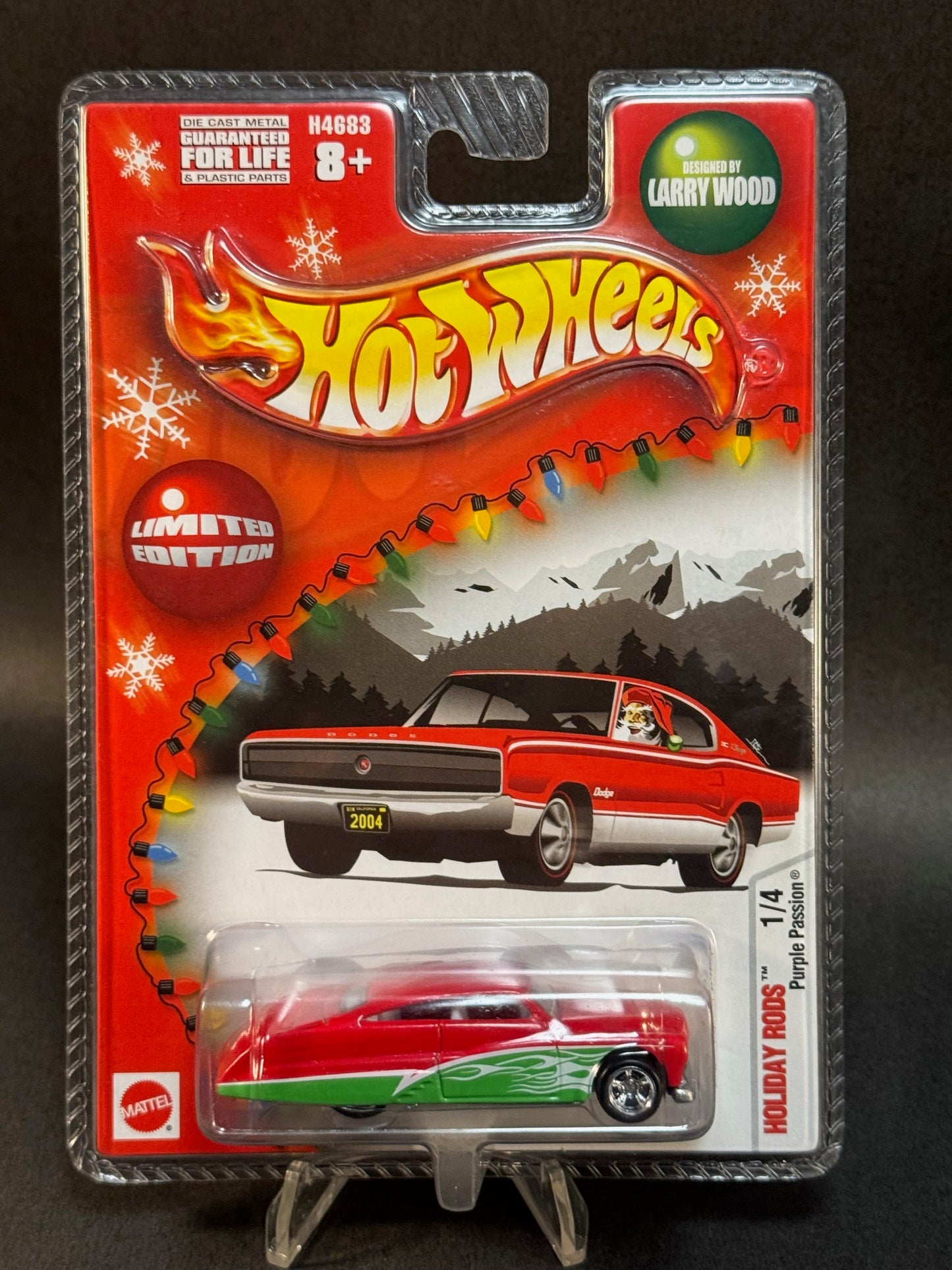 Hot Wheels Limited Edition 2004 Holiday Rods 1/4 Purple Passion, Red over Green