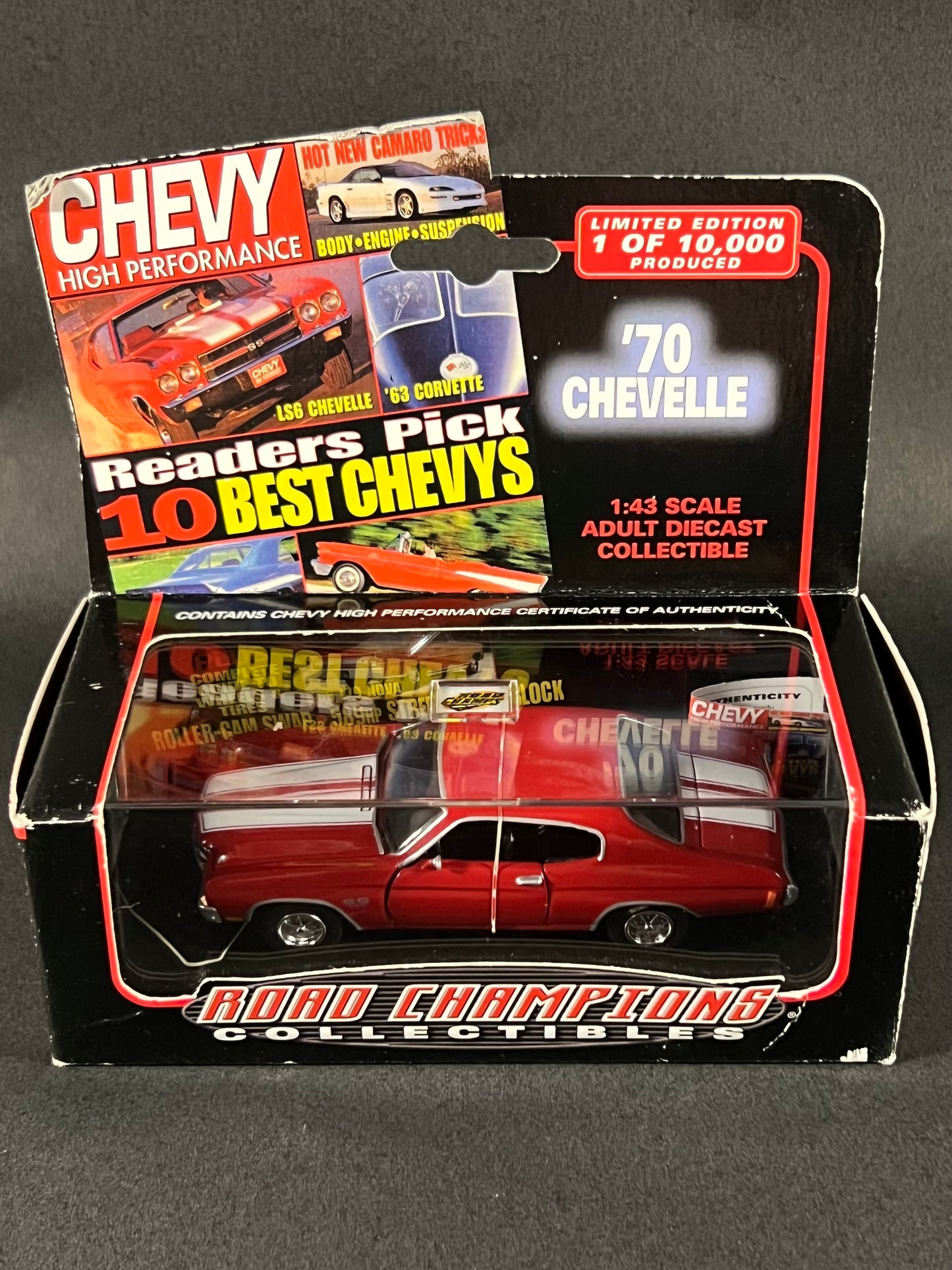 Road Champs 1999 Chevy High Performance 1970 Chevrolet Chevelle, Red