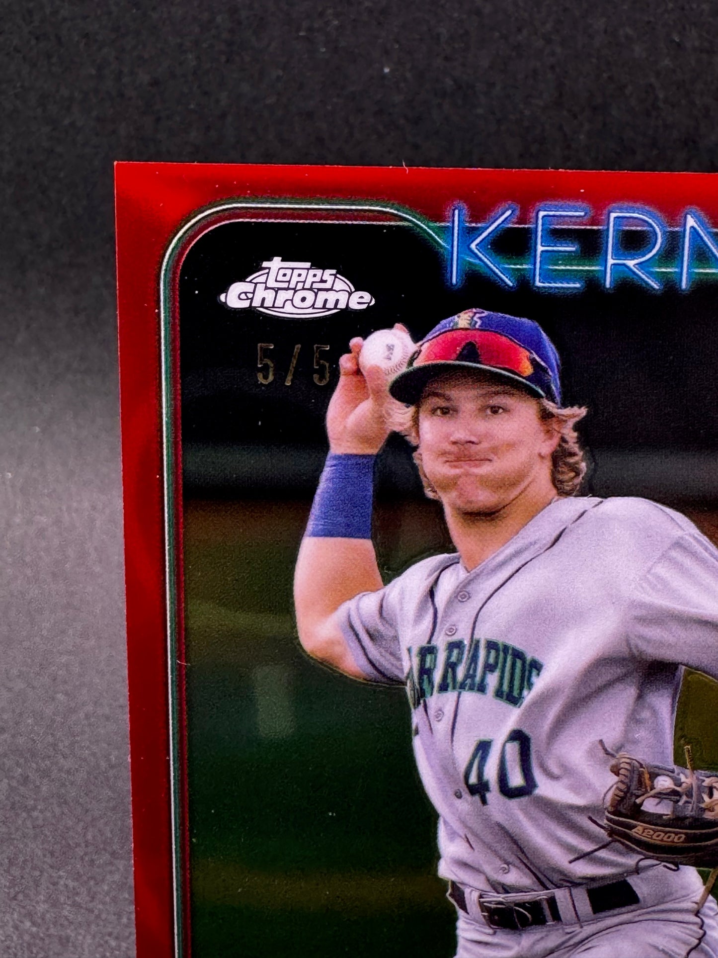 2024 Topps Pro Debut Chrome True Red /5 Luke Keaschall Cedar Rapids Kernels TWINS