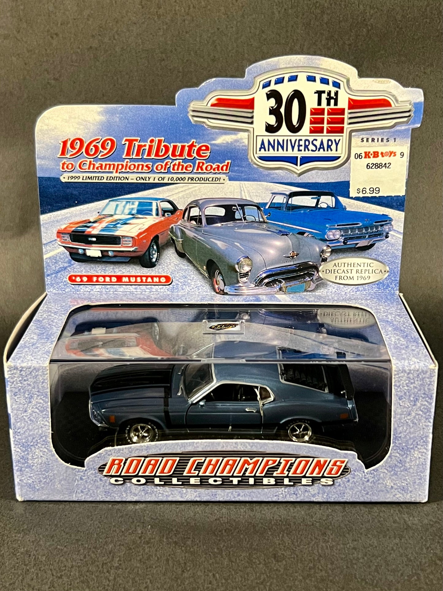 Road Champs 1969 Tribute Series 1 Limited Edition 1969 Ford Mustang, Blue