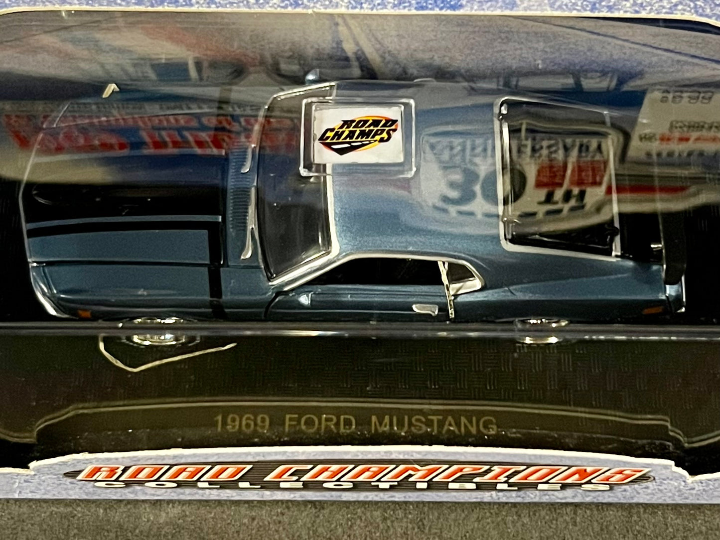 Road Champs 1969 Tribute Series 1 Limited Edition 1969 Ford Mustang, Blue