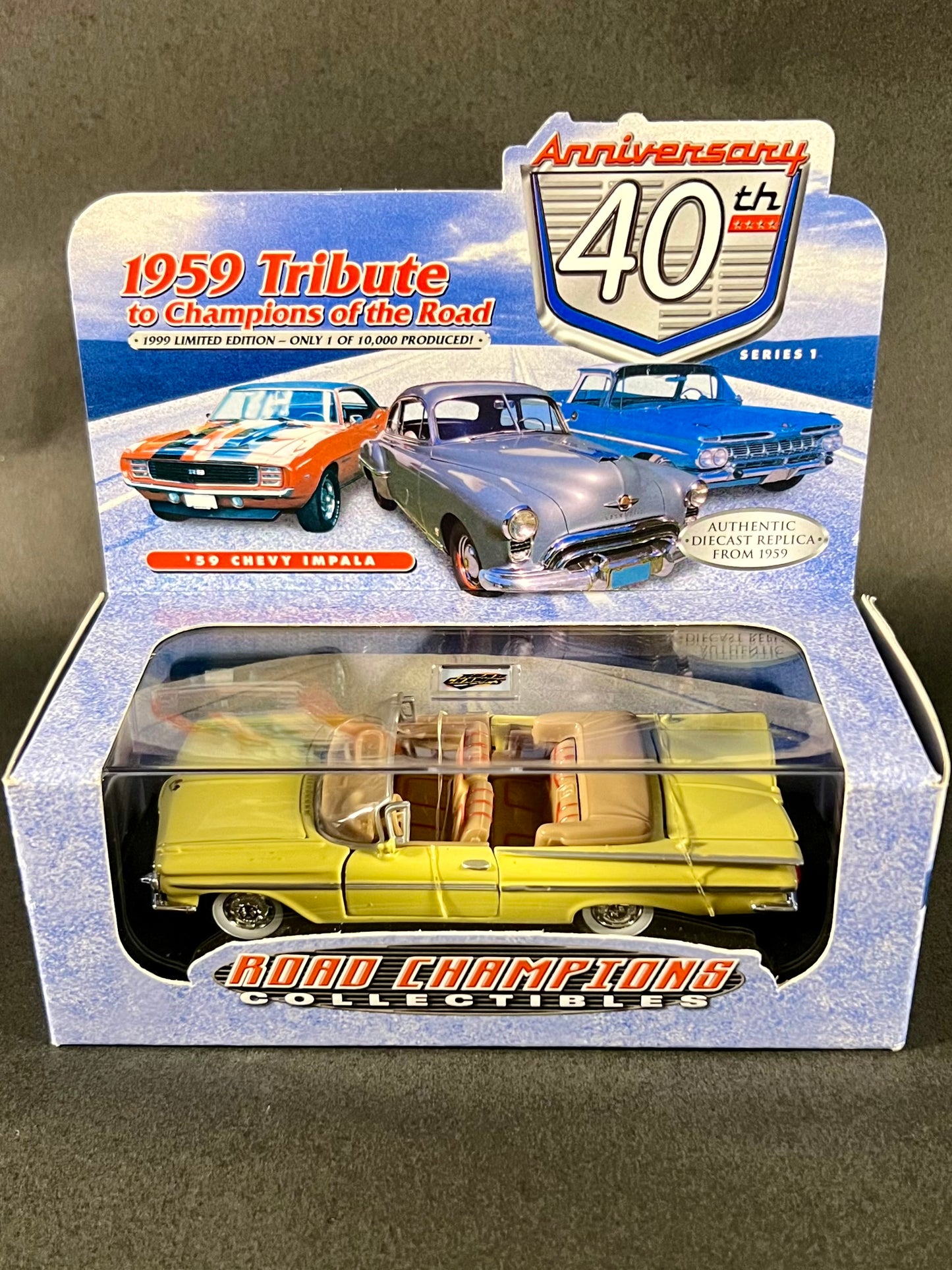 Road Champs 1959 Tribute Series 1 Limited Edition 1959 Chevrolet Impala, Yellow