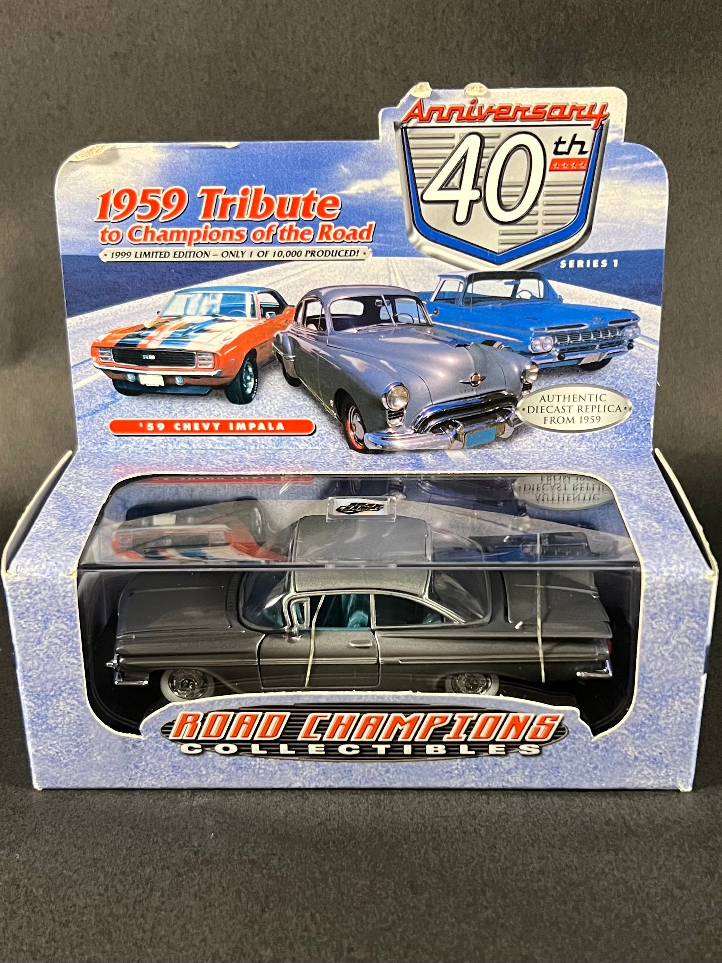 Road Champs 1959 Tribute Series 1 Limited Edition 1959 Chevrolet Impala, Gray