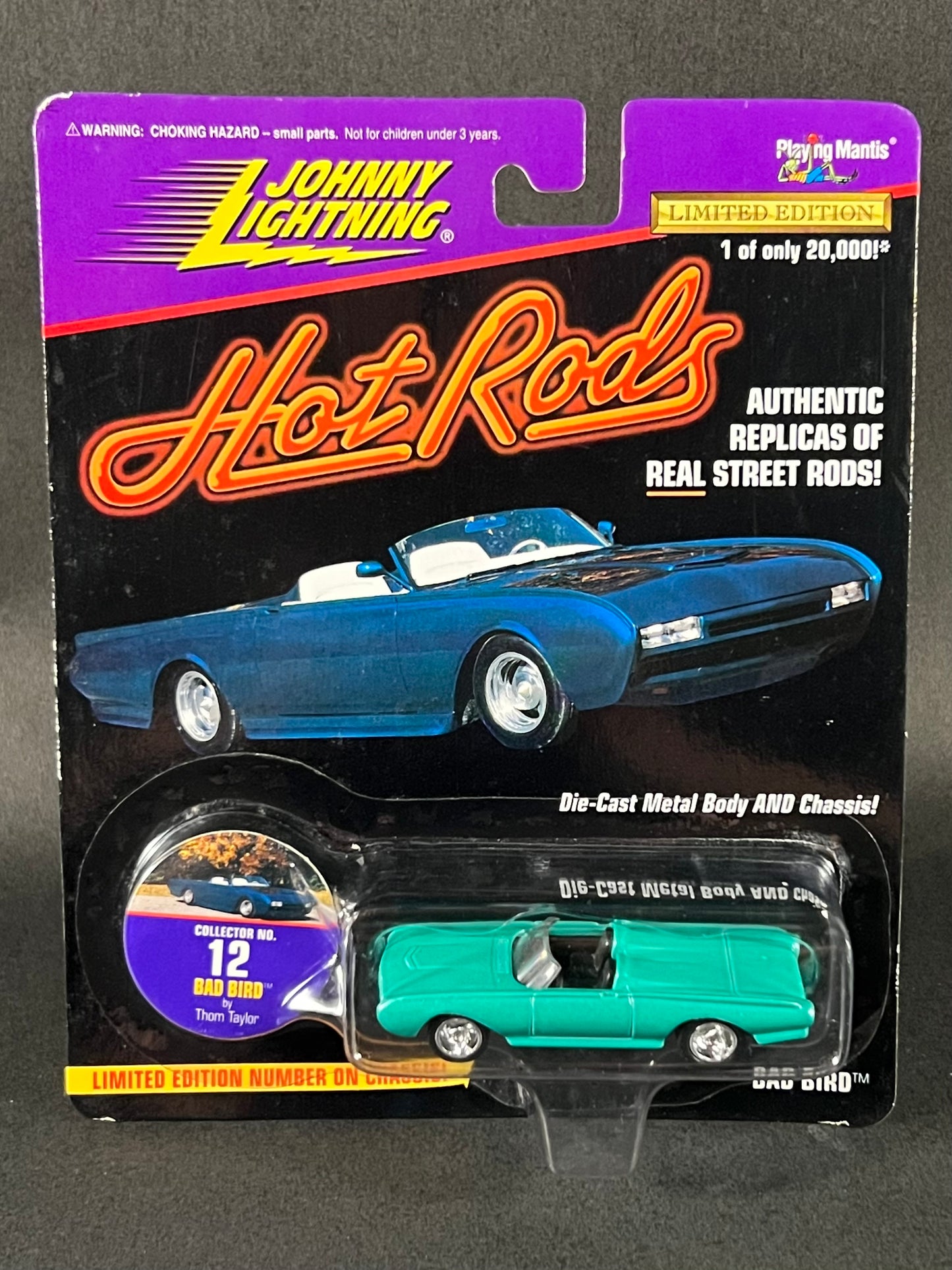 Johnny Lightning 1997 Hot Rods #12 Bad Bird, Teal