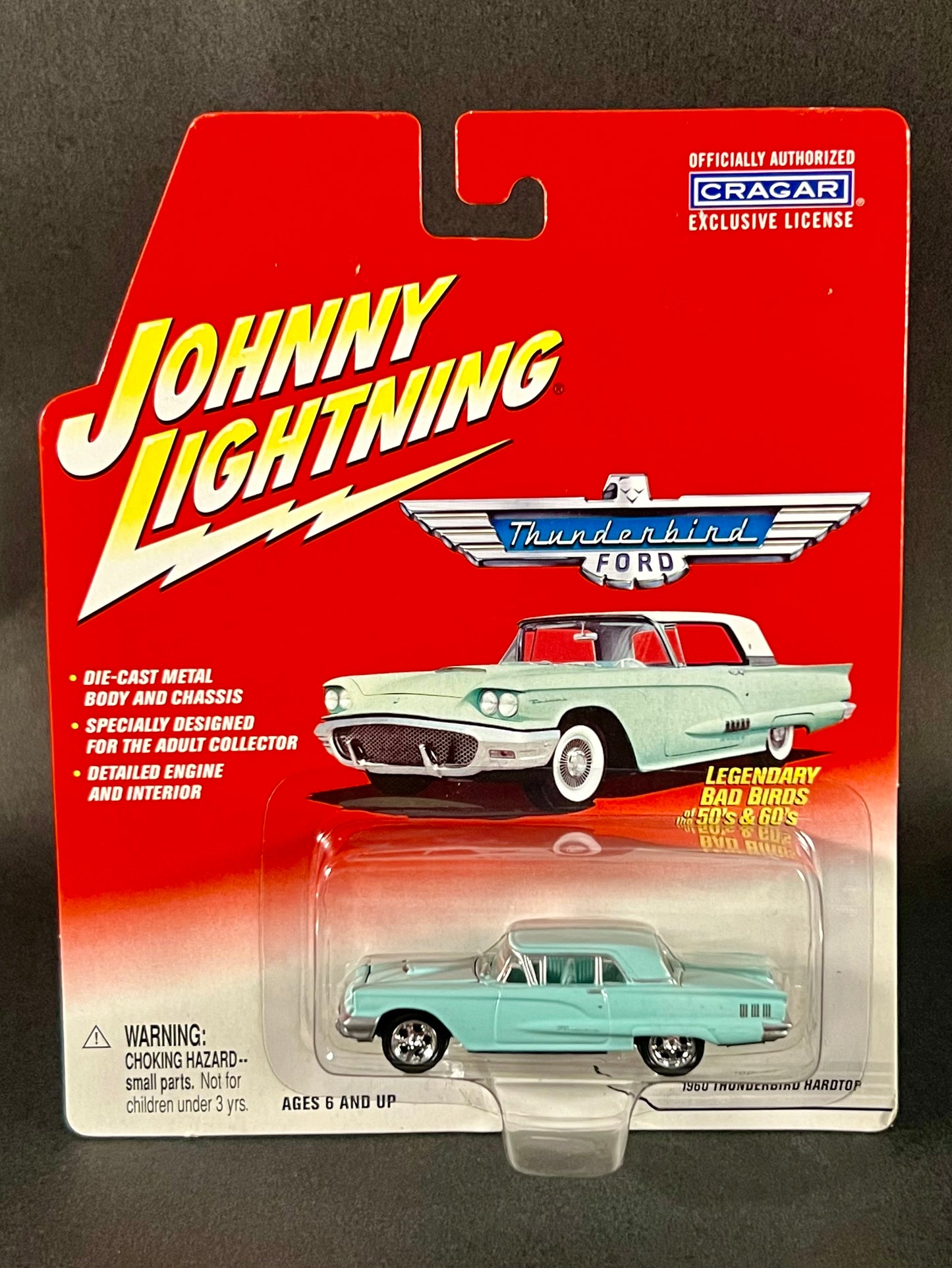 Johnny Lightning Ford Thunderbird Series 1960 Thunderbird Hardtop, Light Blue