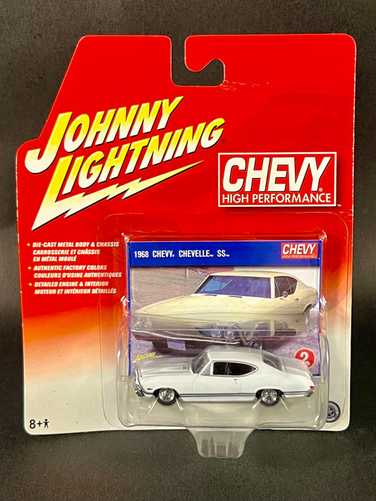 Johnny Lightning 2005 Chevy High Performance #2 1968 Chevy Chevelle SS, White