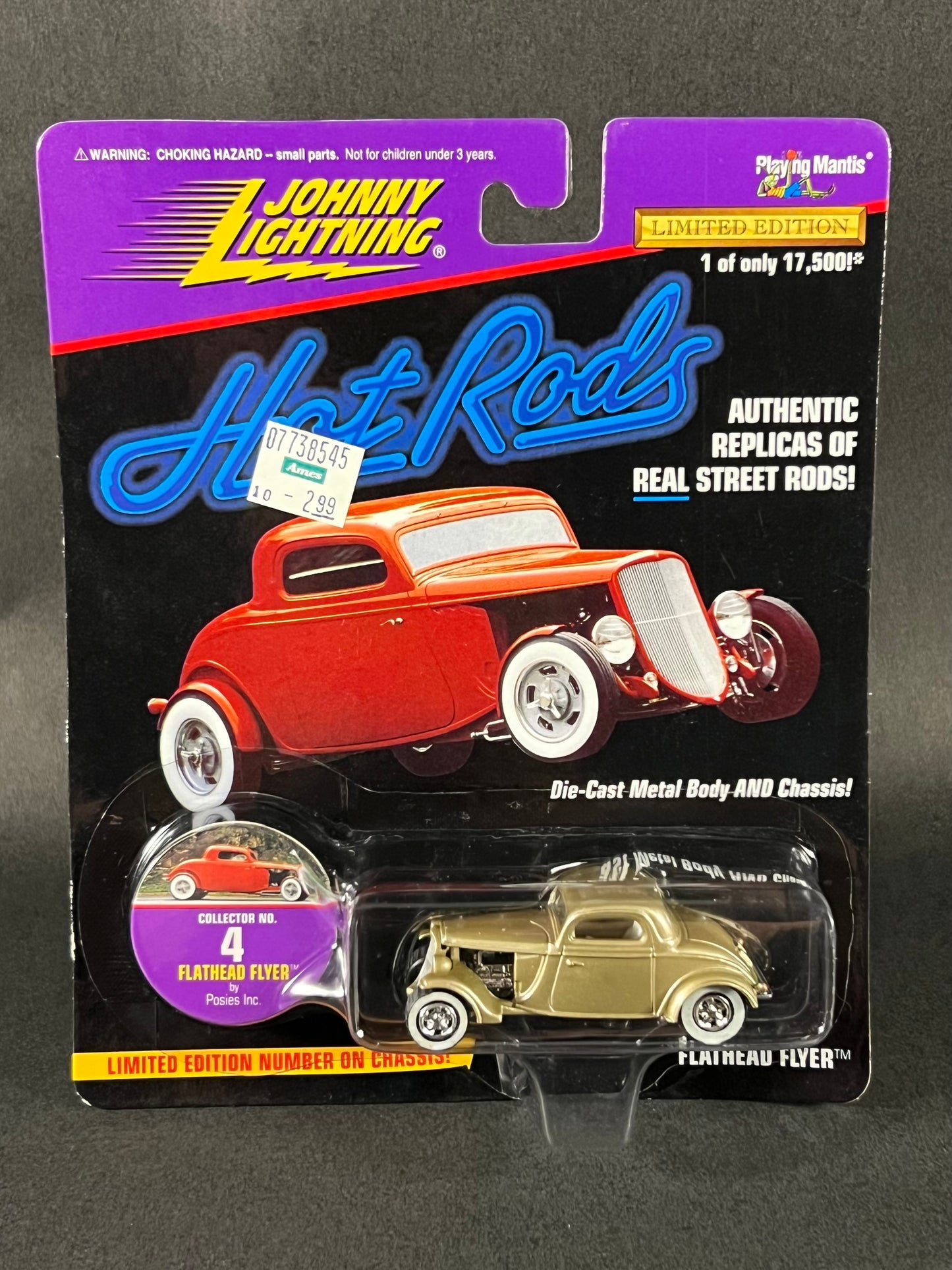 Johnny Lightning 1997 Hot Rods #4 Flathead Flyer, Gold