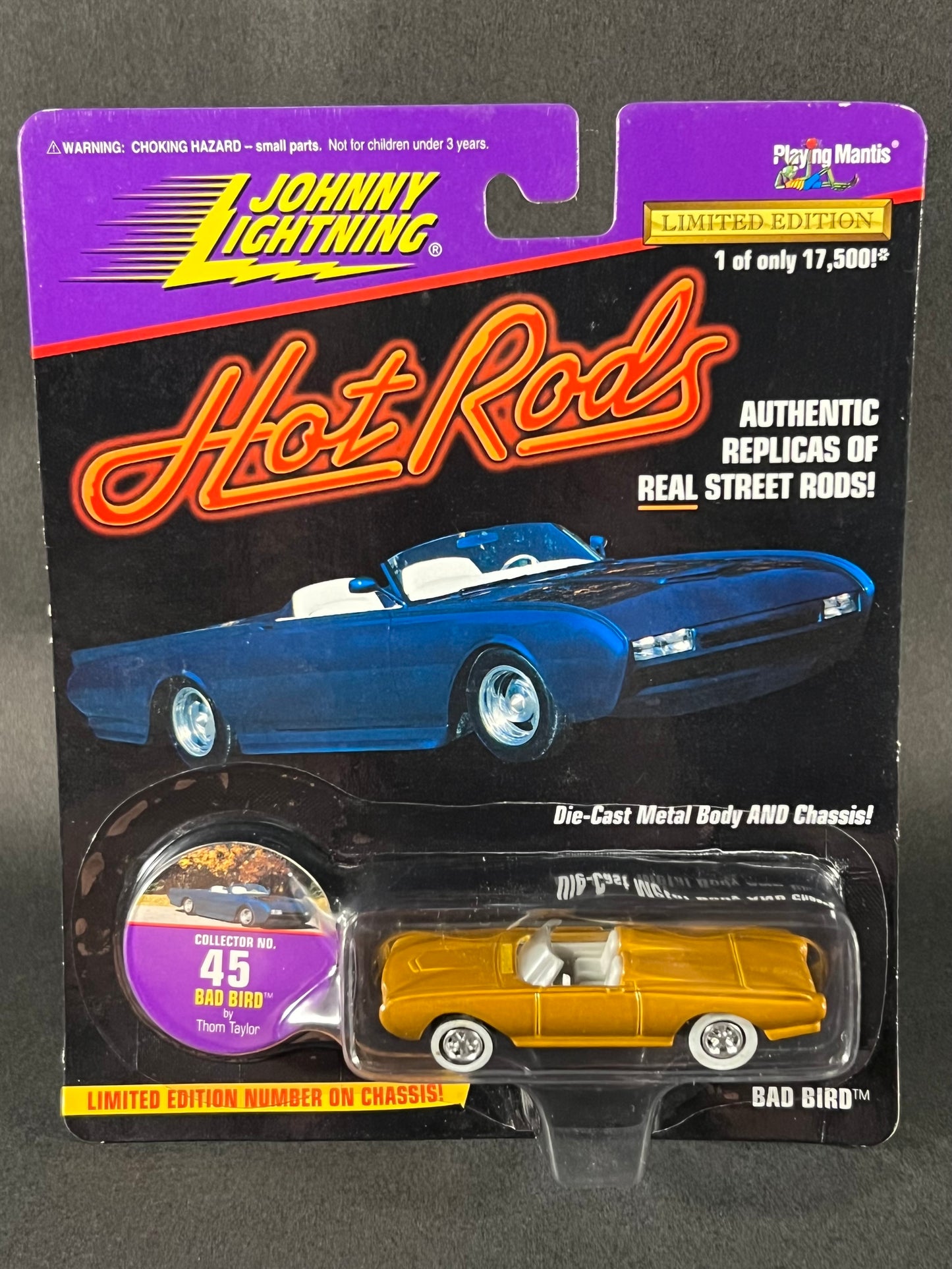 Johnny Lightning 1997 Hot Rods #45 Bad Bird, Gold