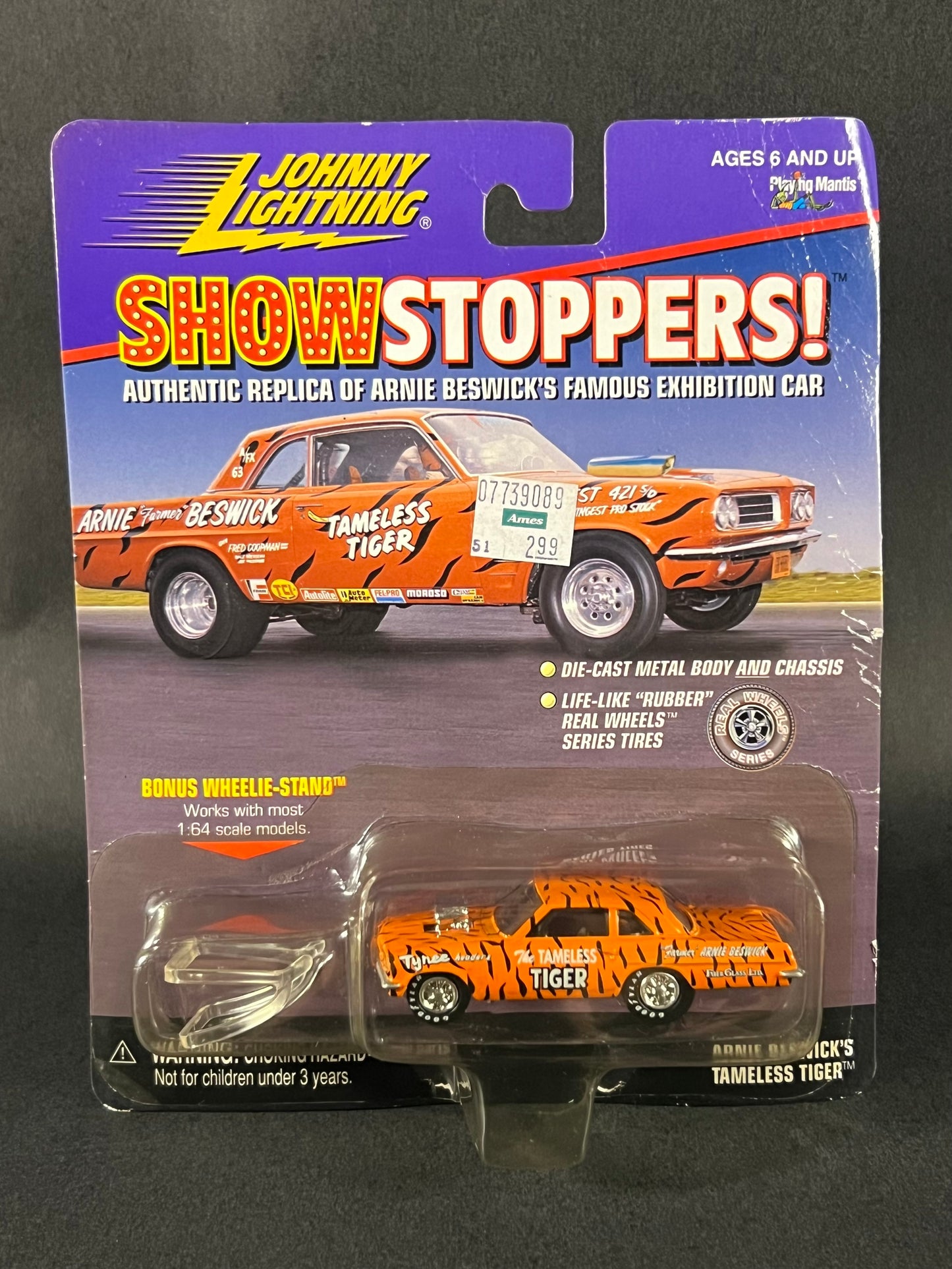 Johnny Lightning 1998 Show Stoppers! Arnie Beswick's Tameless Tiger, Orange