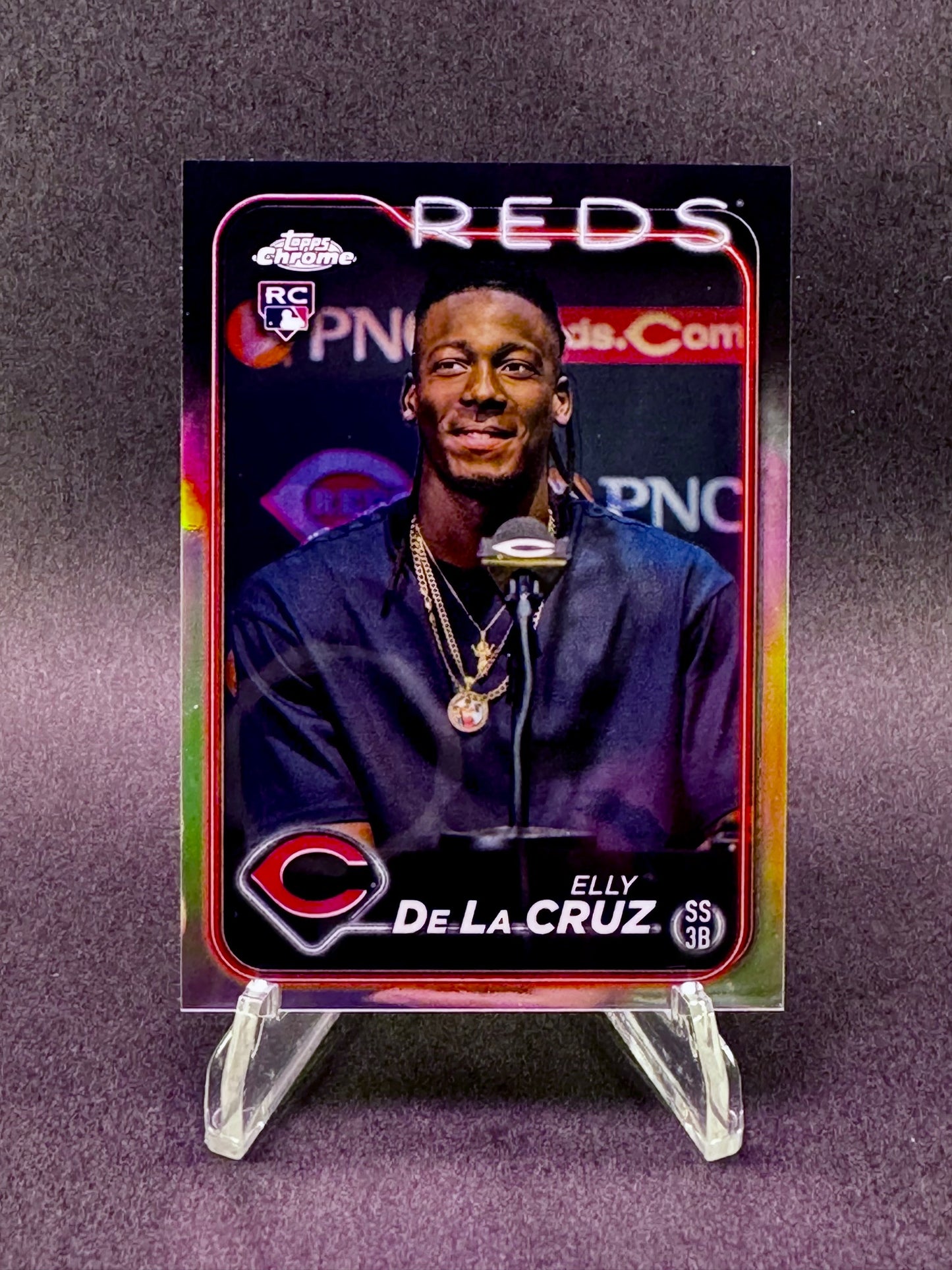 2024 Topps Chrome Rookie RC Image Variation SP Elly De La Cruz Cincinnati Reds