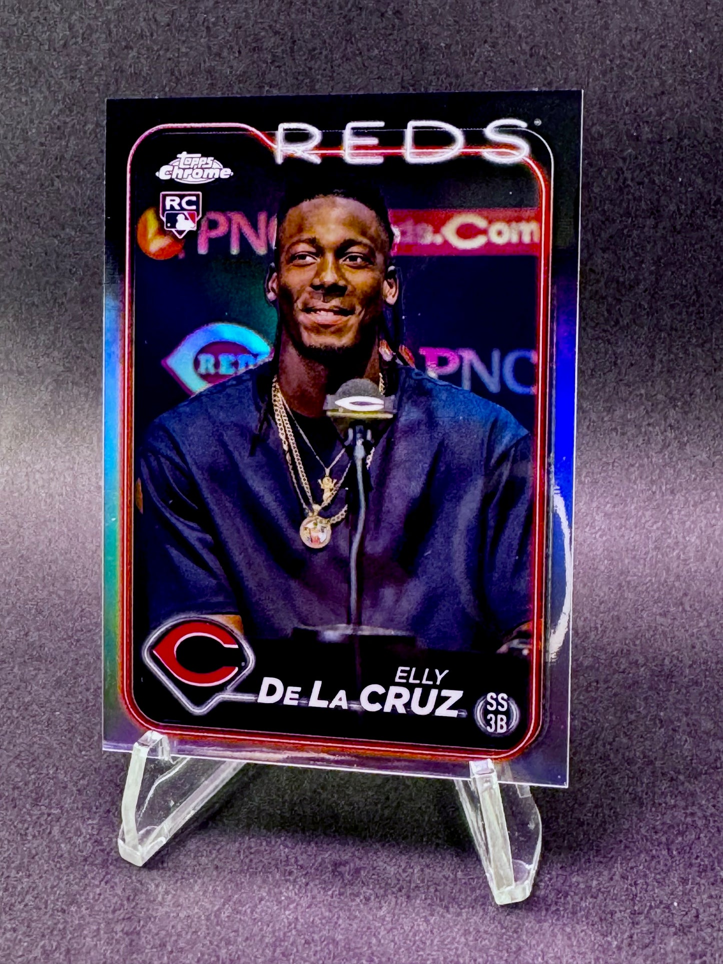 2024 Topps Chrome Rookie RC Image Variation SP Elly De La Cruz Cincinnati Reds