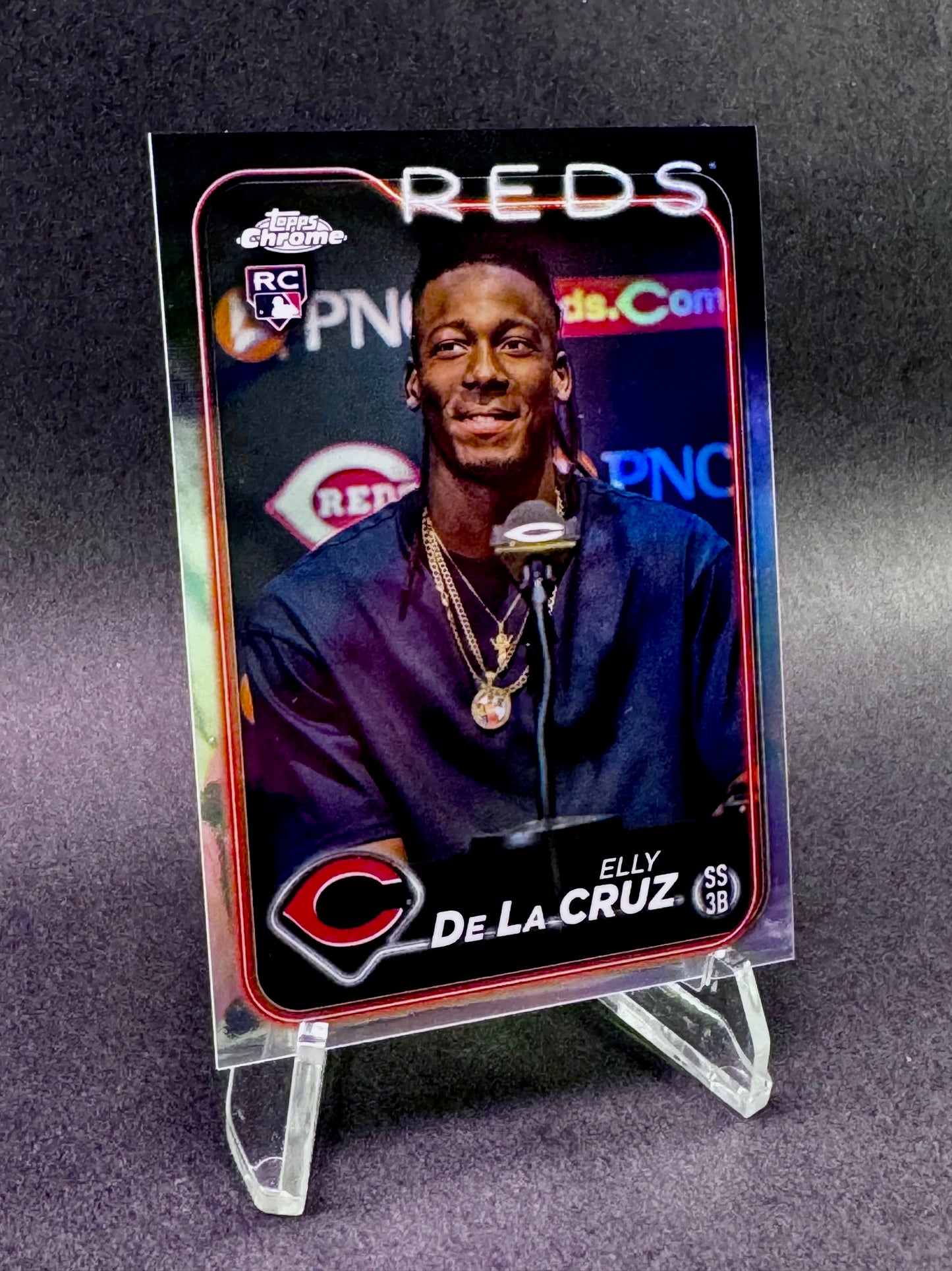 2024 Topps Chrome Rookie RC Image Variation SP Elly De La Cruz Cincinnati Reds