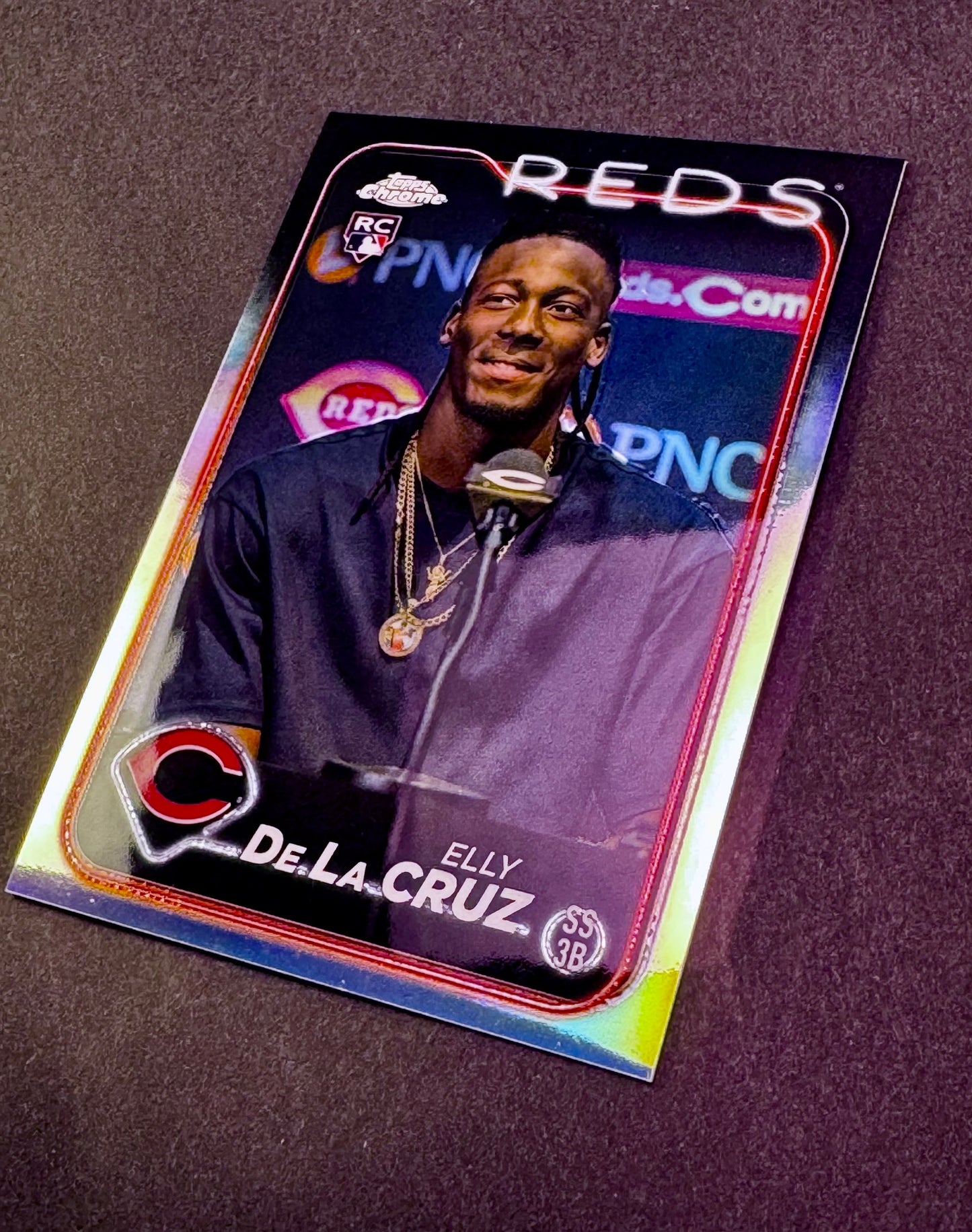 2024 Topps Chrome Rookie RC Image Variation SP Elly De La Cruz Cincinnati Reds