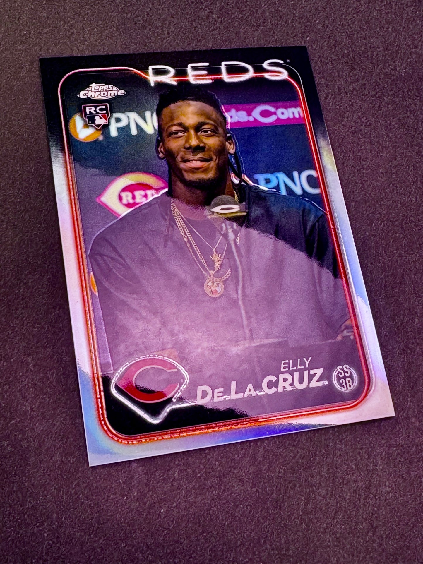 2024 Topps Chrome Rookie RC Image Variation SP Elly De La Cruz Cincinnati Reds