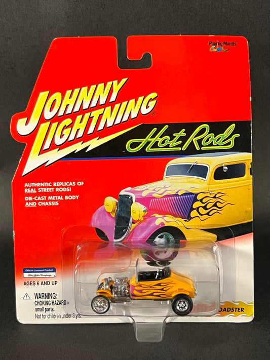 Johnny Lightning 2000 Hot Rods 1927 T-Roadster, Yellow with Flames