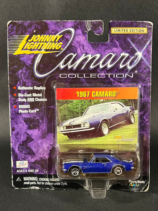 Johnny Lightning Camaro Collection 1967 Camaro, Blue *Rough Card