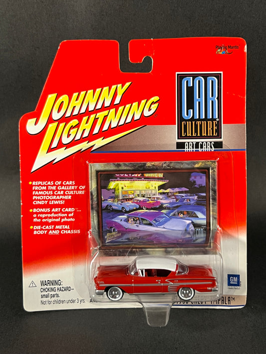 Johnny Lightning 2001 Car Culture Art Cars 1958 Chevy Impala, Red