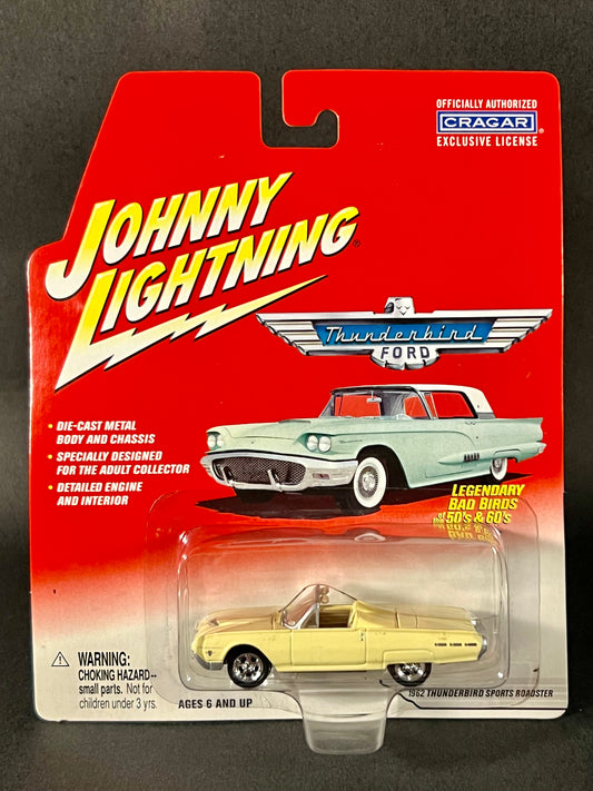 Johnny Lightning 2002 Thunderbird Series 1962 Thunderbird Sports Roadster, Yellow