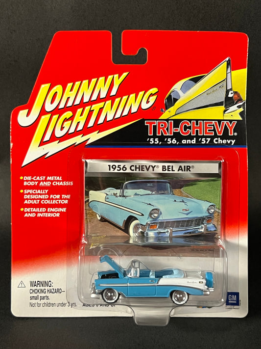 Johnny Lightning 2001 Tri-Chevy Series 1956 Chevy Bel Air, Blue