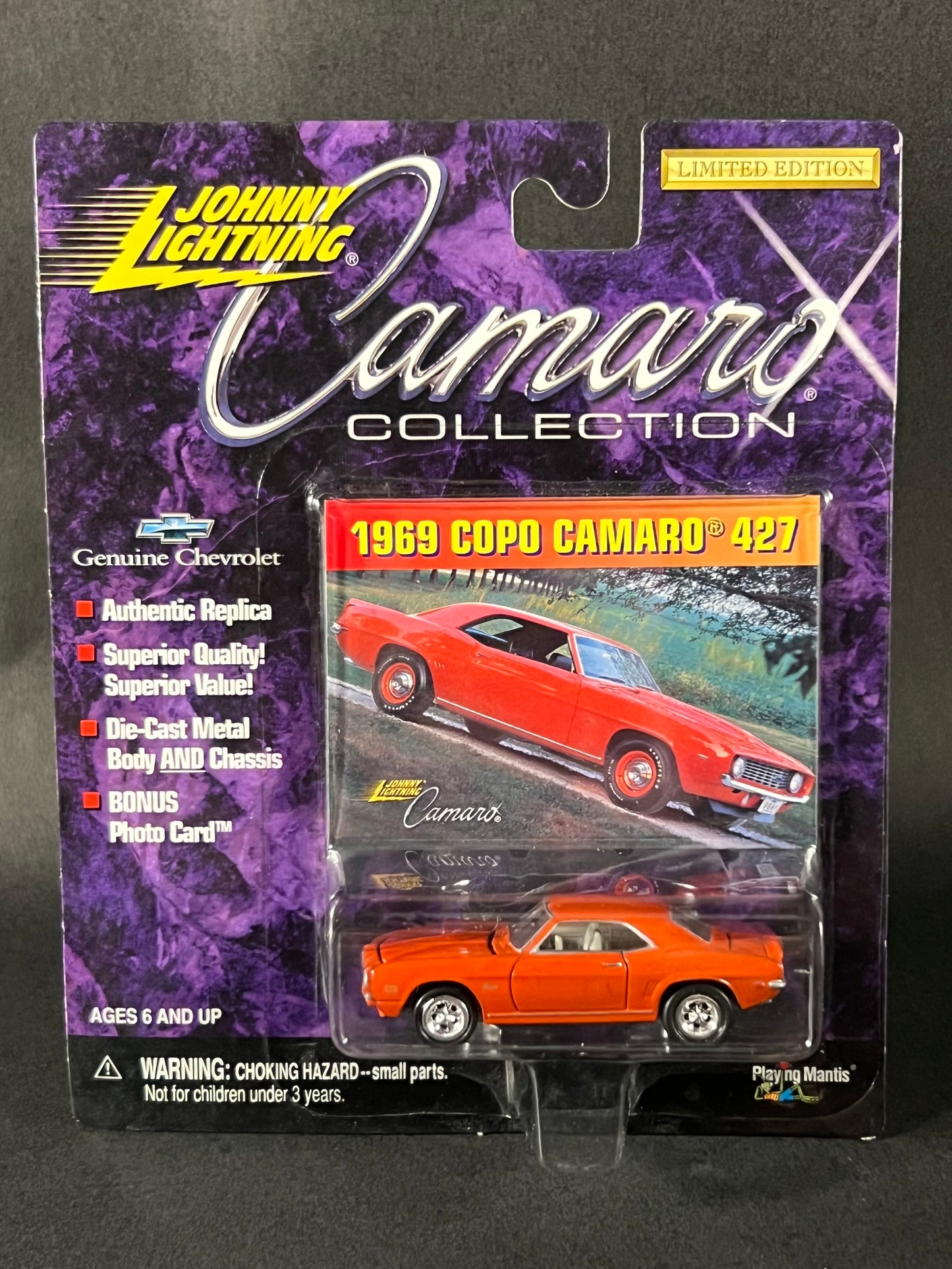 Johnny Lightning Camaro Collection 1969 Copo Camaro 427, Orange