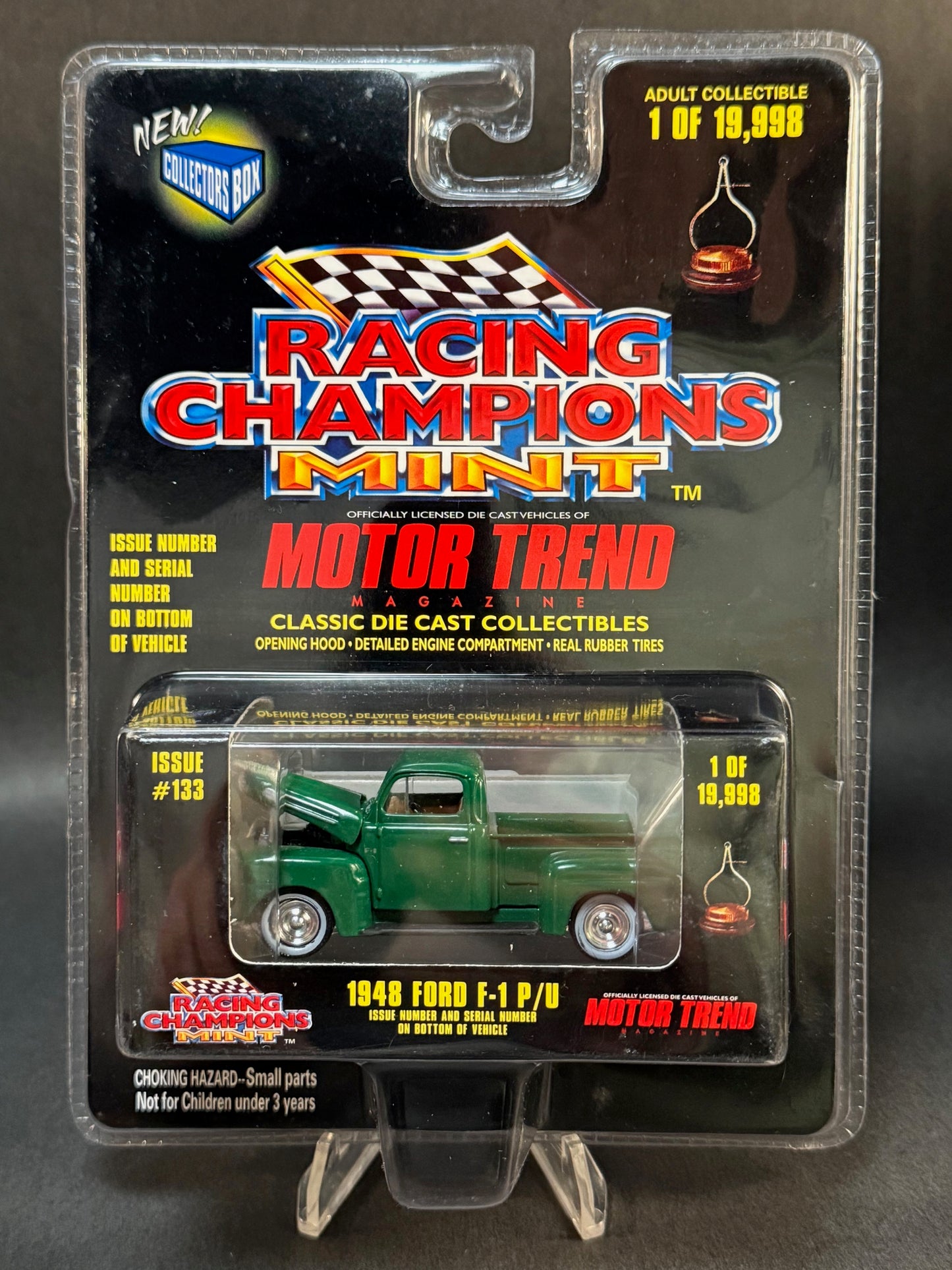 1998 Racing Champions MINT Motor Trend #133 1948 Ford F-1 P/U, Green