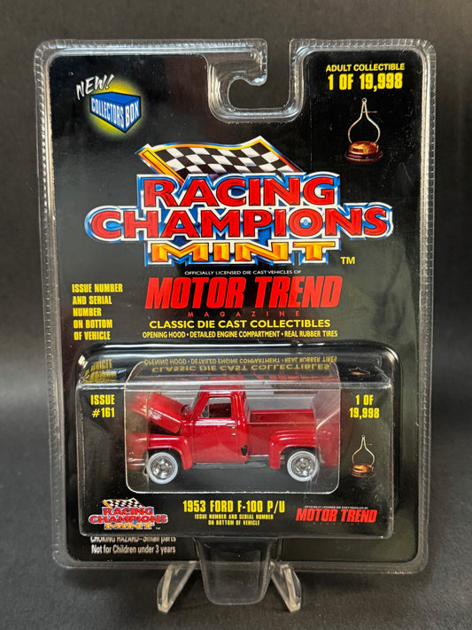 1998 Racing Champions MINT Motor Trend Issue #161 1953 Ford F-100 P/U, Red