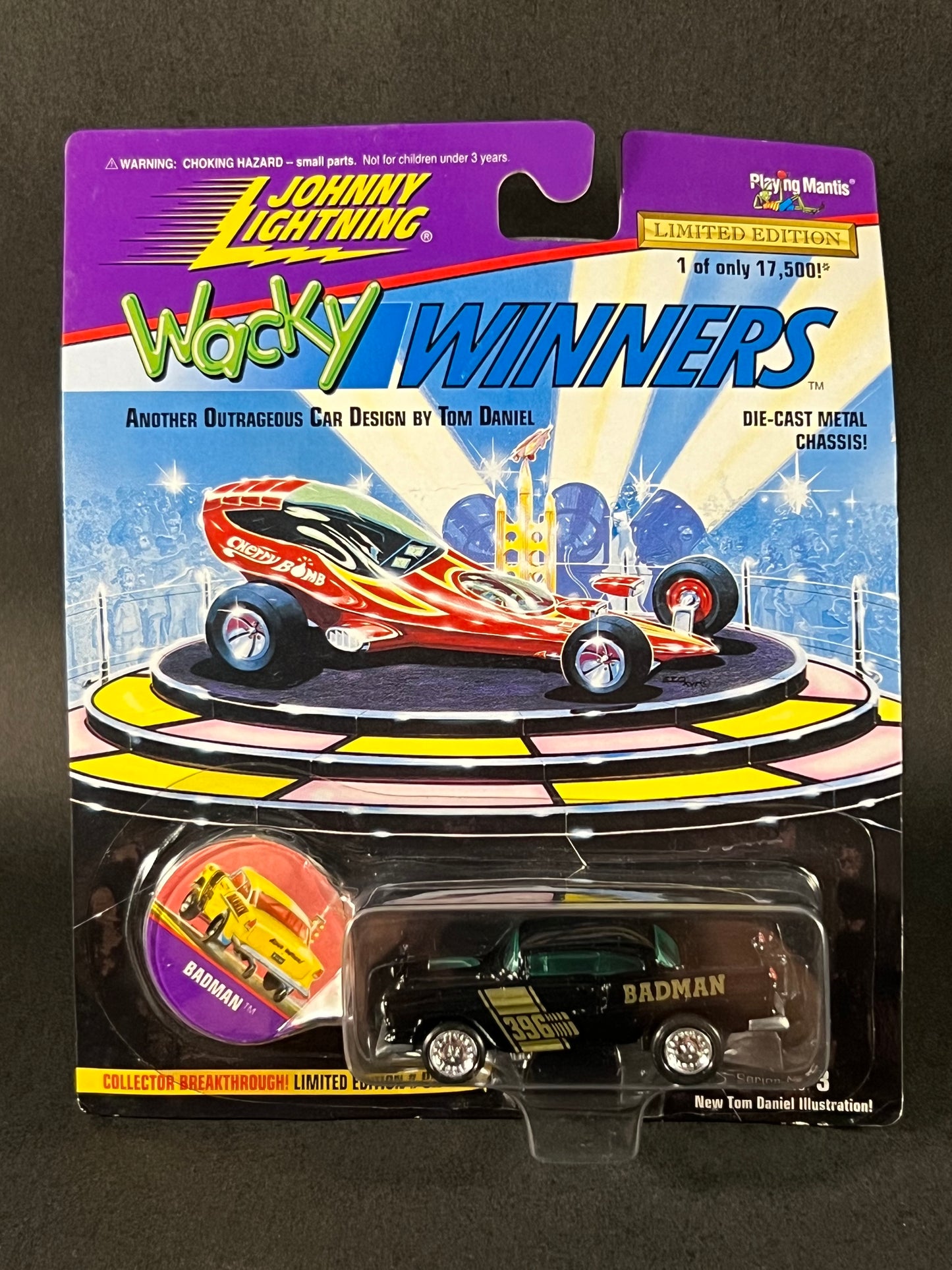 Johnny Lightning 1996 Wacky Winners Series 3 Badman, Black