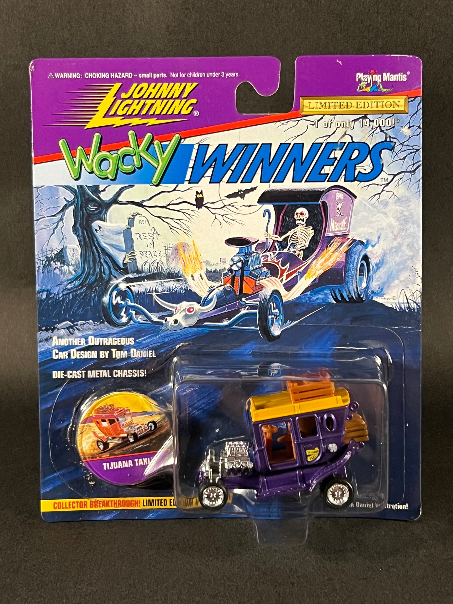 1996 Johnny Lightning Wacky Winners Series 4 Tijuana Taxi, Purple