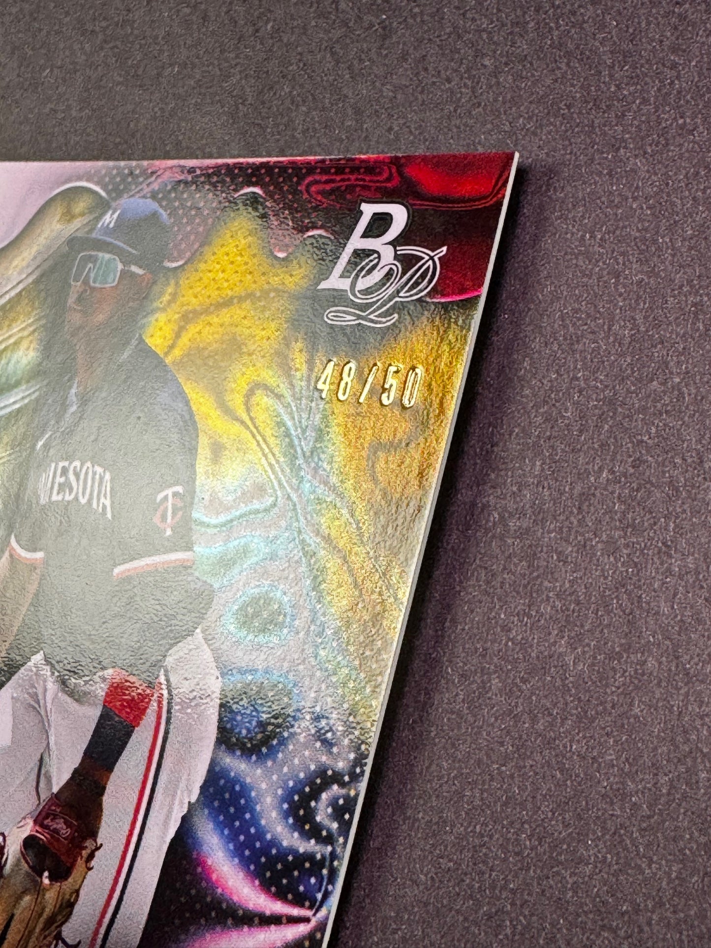 2023 Bowman Platinum #TOP-86 Gold Foil SP /50 Bryan Acuna Minnesota Twins