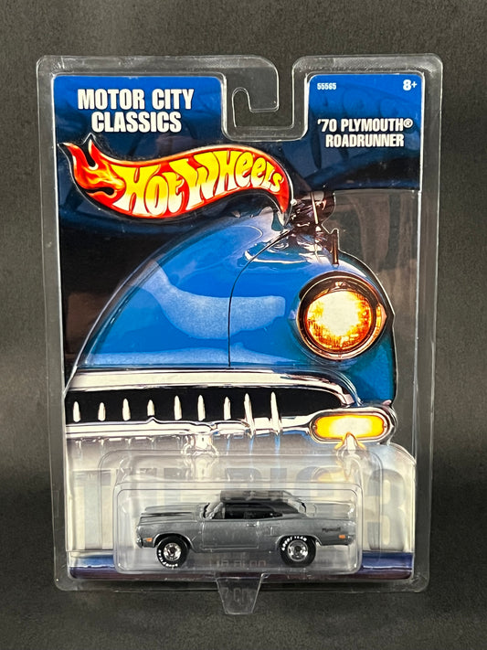 Hot Wheels 2001 Motor City Classics '70 Plymouth Roadrunner, Silver