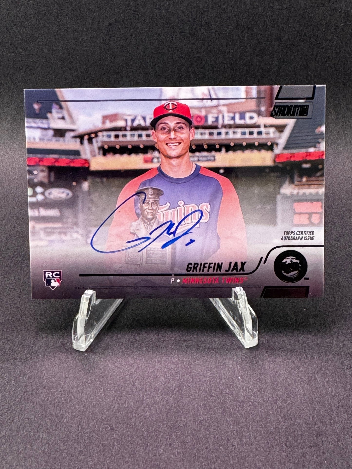 2022 Topps Stadium Club #SCBA-GJ Black /25 Griffin Jax Autograph Rookie RC Minnesota Twins