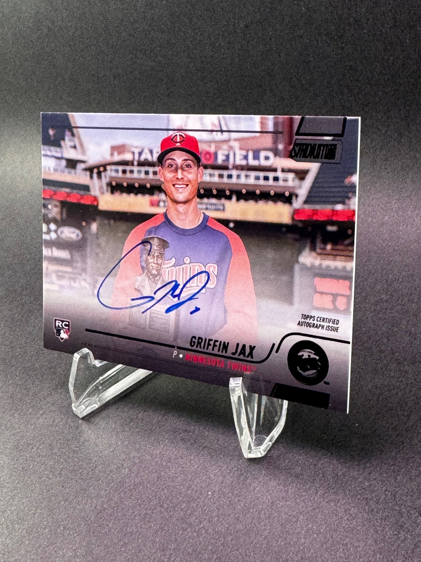 2022 Topps Stadium Club #SCBA-GJ Black /25 Griffin Jax Autograph Rookie RC Minnesota Twins