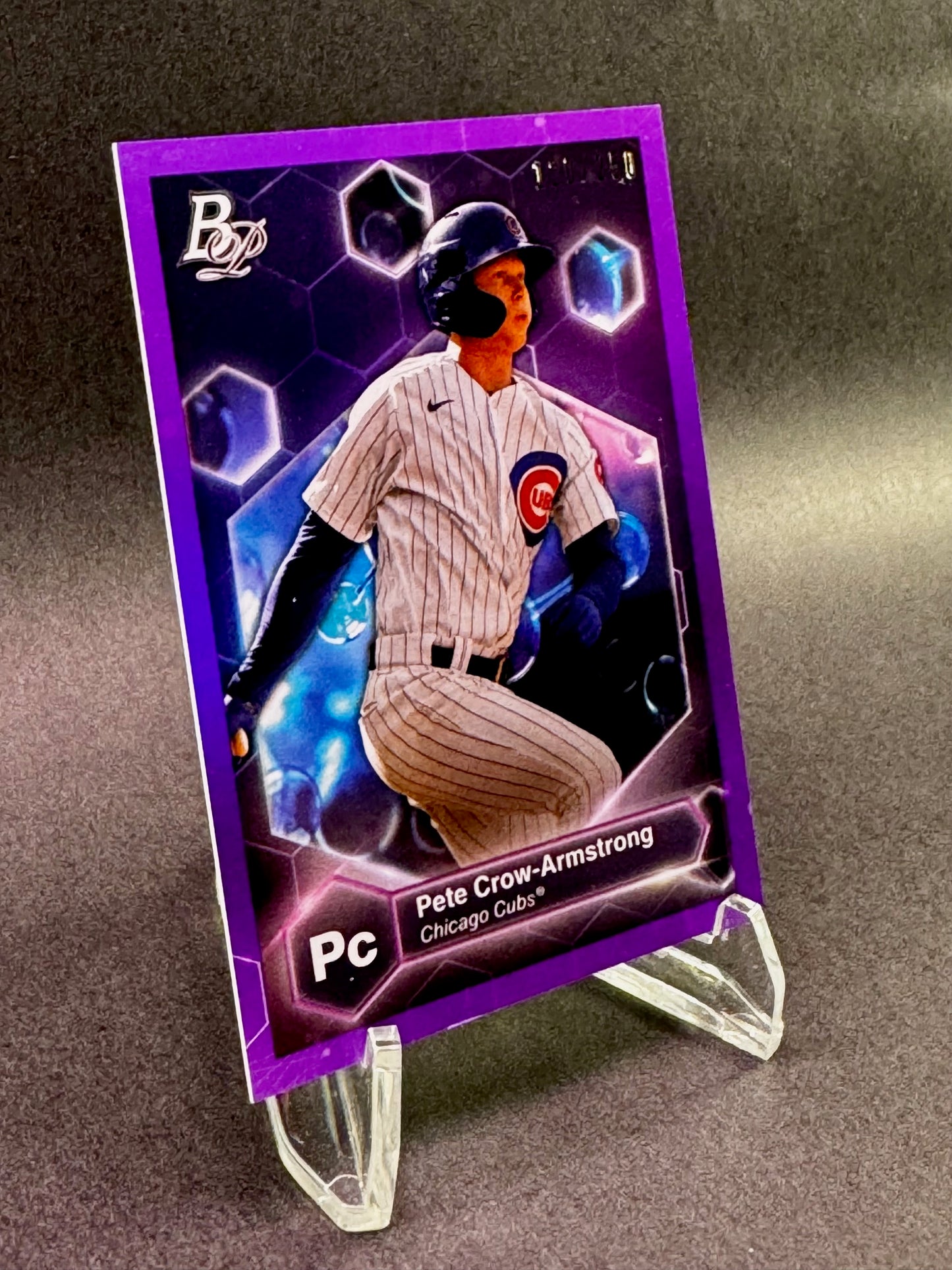 2022 Bowman Platinum PE-26 Precious Elements Purple /250 Pete Crow-Armstrong Chicago Cubs