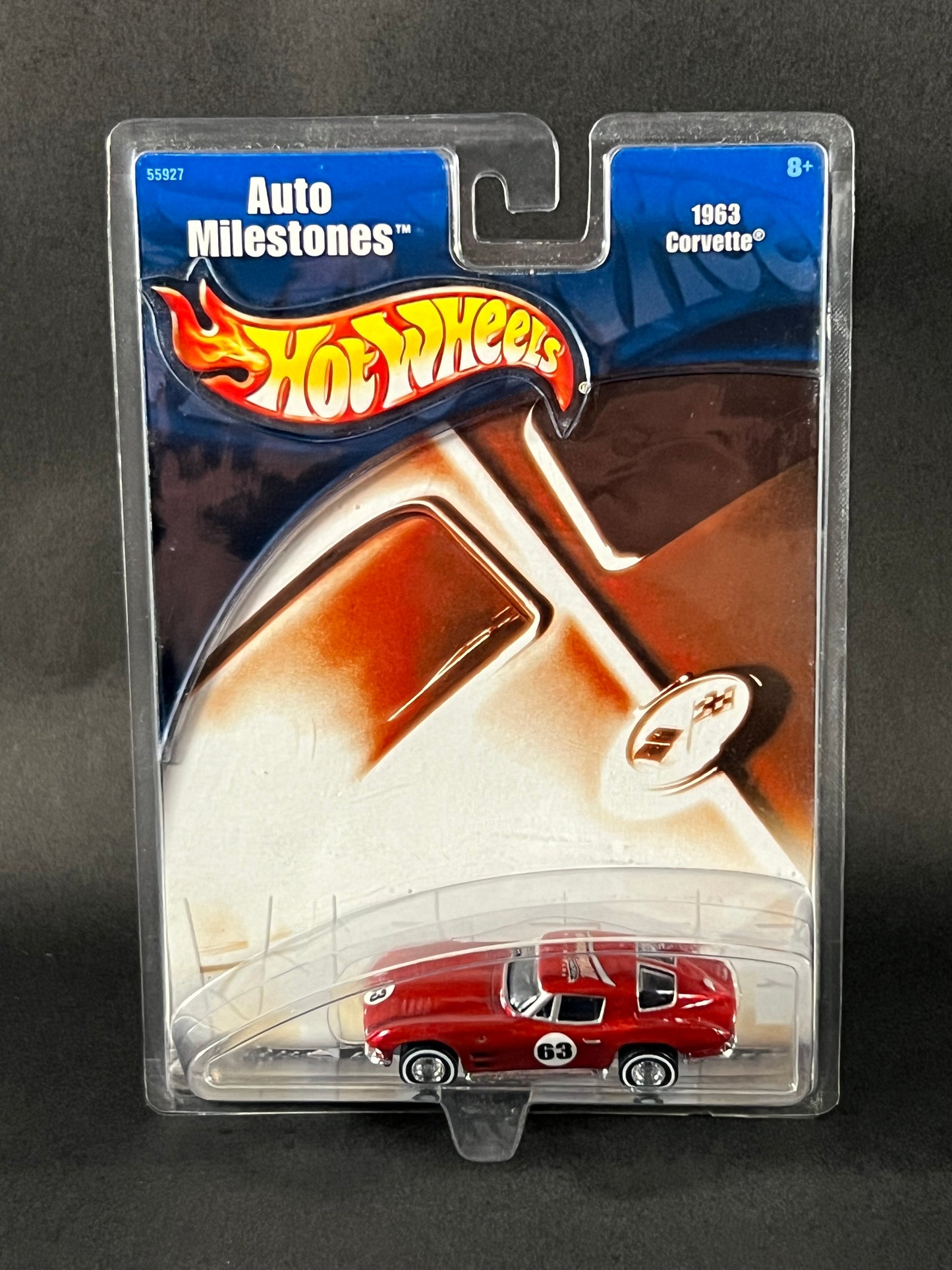 Hot Wheels 2001 Auto Milestones 1963 Corvette, Red