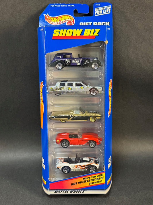 1998 Hot Wheels 5 Car Gift Pack Show Biz