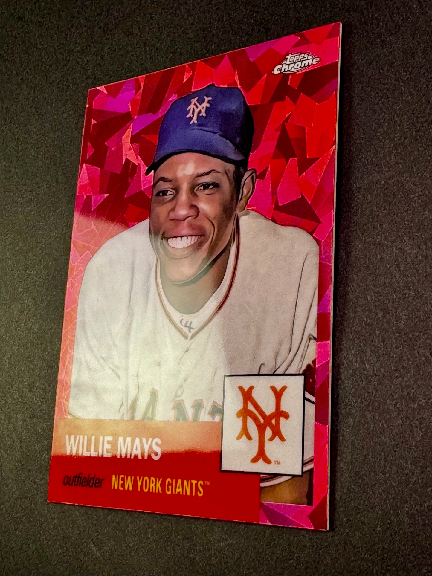 2022 Topps Chrome Platinum Anniversary 24 Red Atomic /100 Willie Mays New York Giants