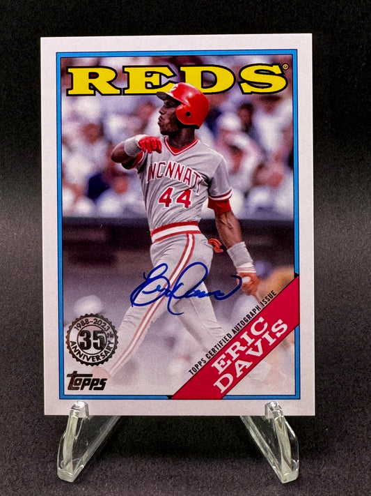 2023 Topps Series 1 1988 35th Anniversary Autograph 88BA-ED Eric Davis Cincinnati Reds