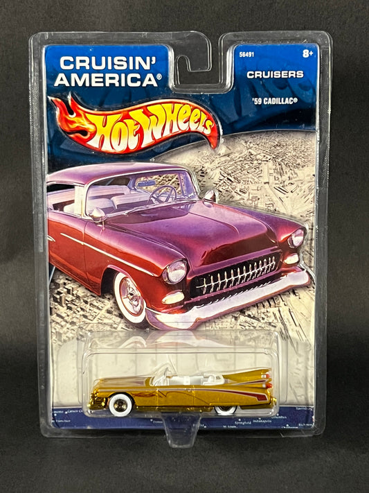 Hot Wheels 2002 Cruisin' America Cruisers '59 Cadillac, Gold