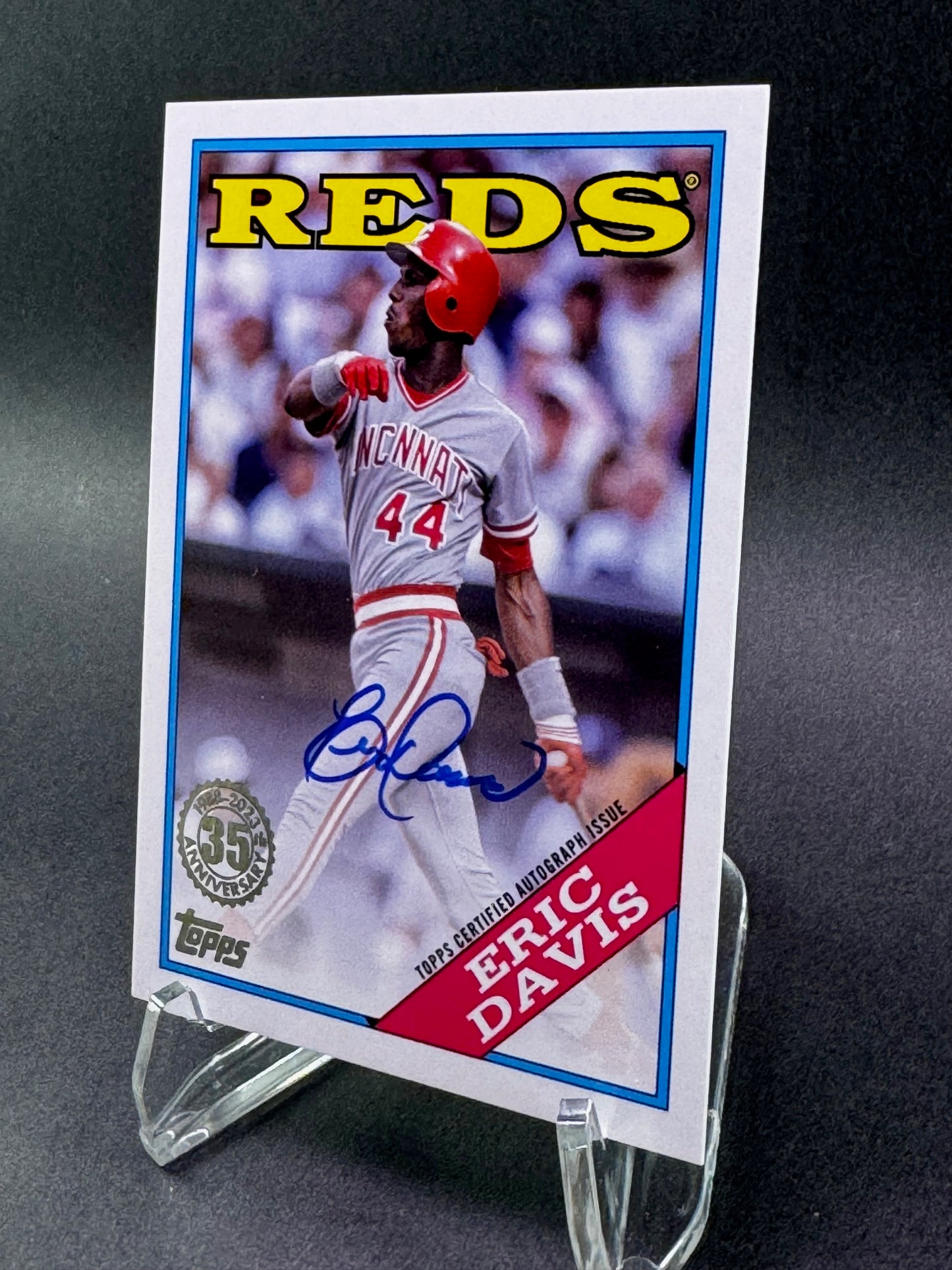 2023 Topps Series 1 1988 35th Anniversary Autograph 88BA-ED Eric Davis Cincinnati Reds