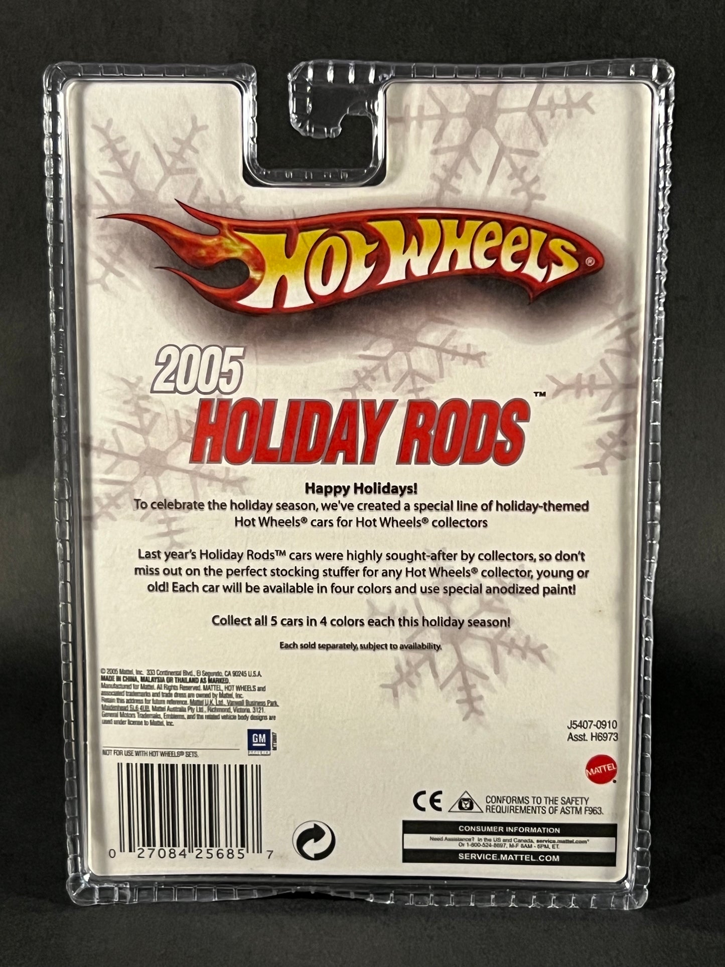 Hot Wheels 2005 Holiday Rods 1/5 1967 Pontiac GTO, Blue