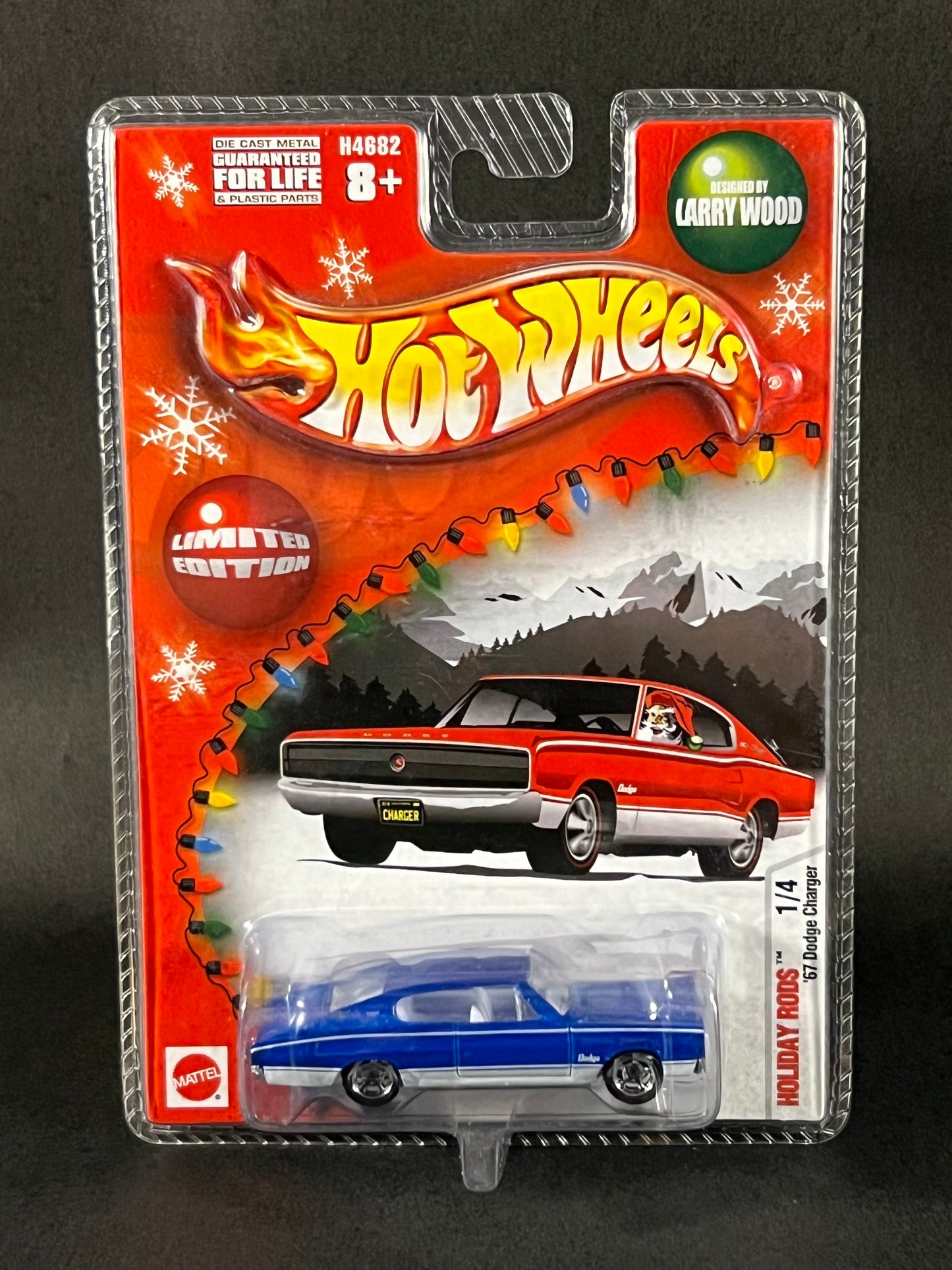 Hot Wheels Limited Edition 2004 Holiday Rods 1/4 '67 Dodge Charger, Blue