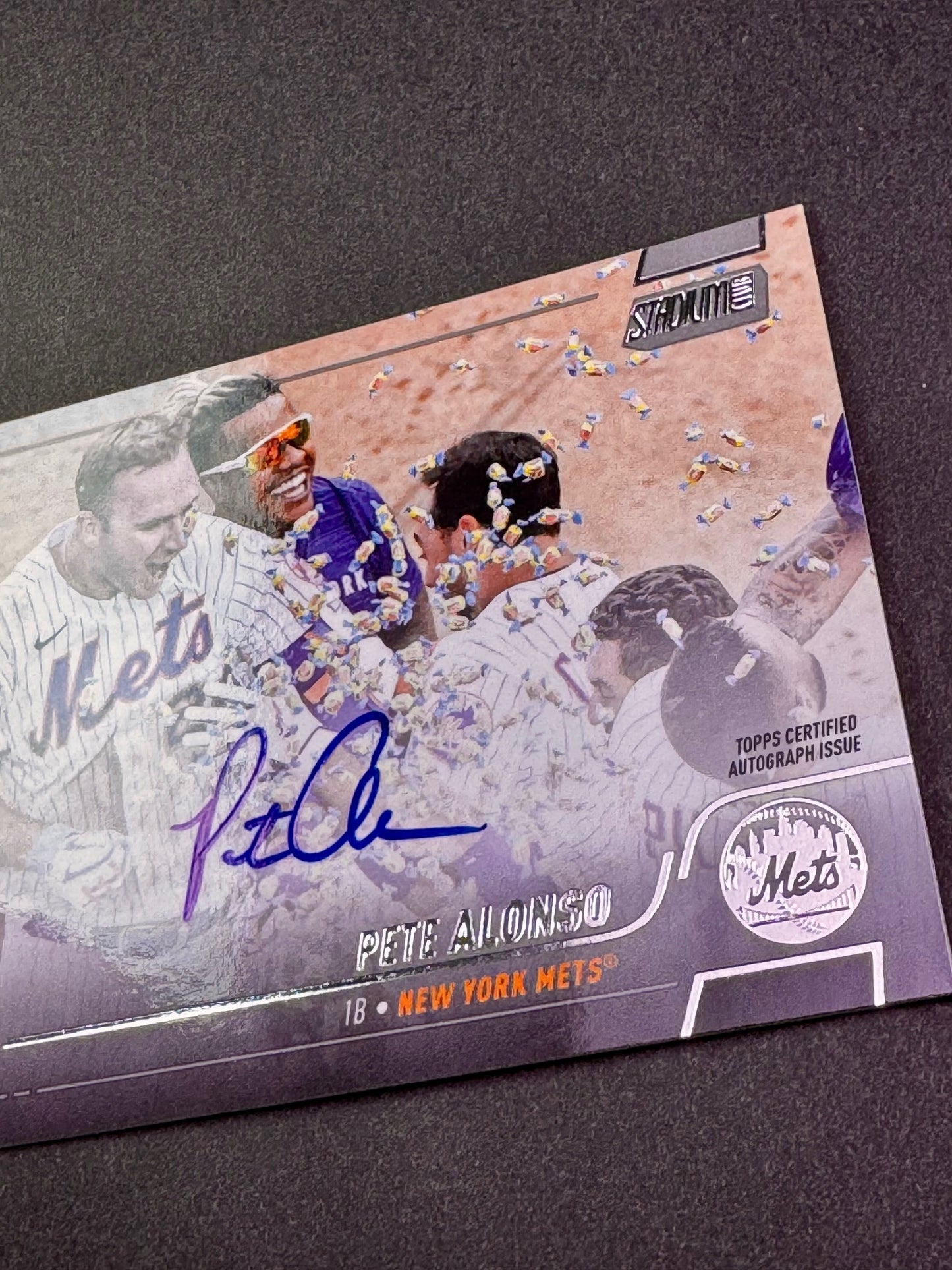 2022 Topps Stadium Club Autograph Card Pete Alonso New York Mets