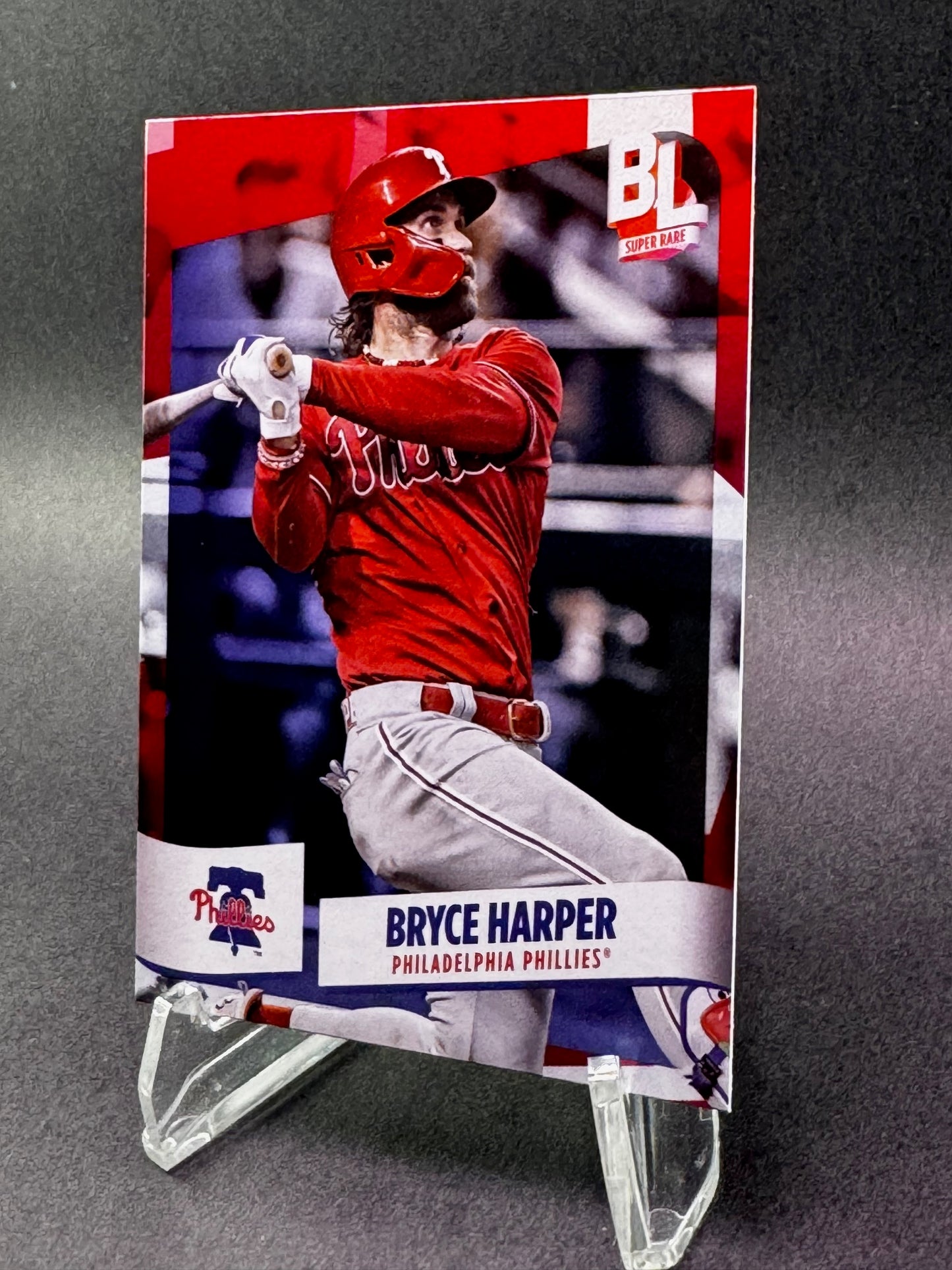 2024 Topps Big League Red Foil Super Rare 278 Bryce Harper Philadelphia Phillies