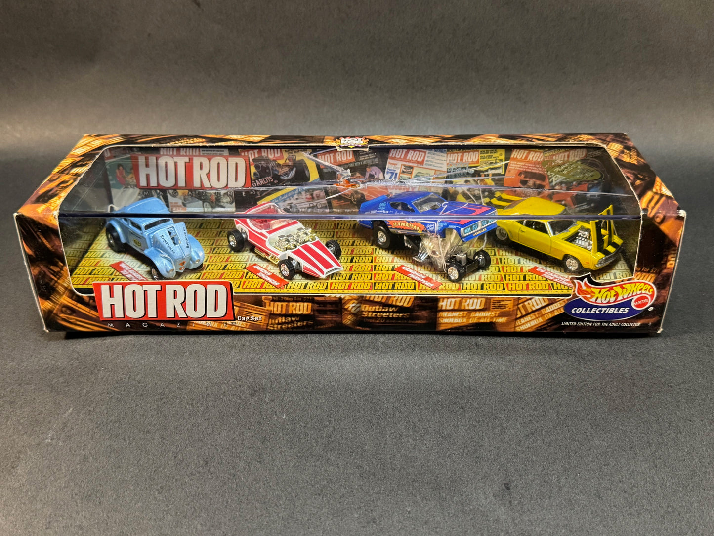 1999 Hot Wheels Collectibles Hot Rod Magazine 4 Car Set **Damaged