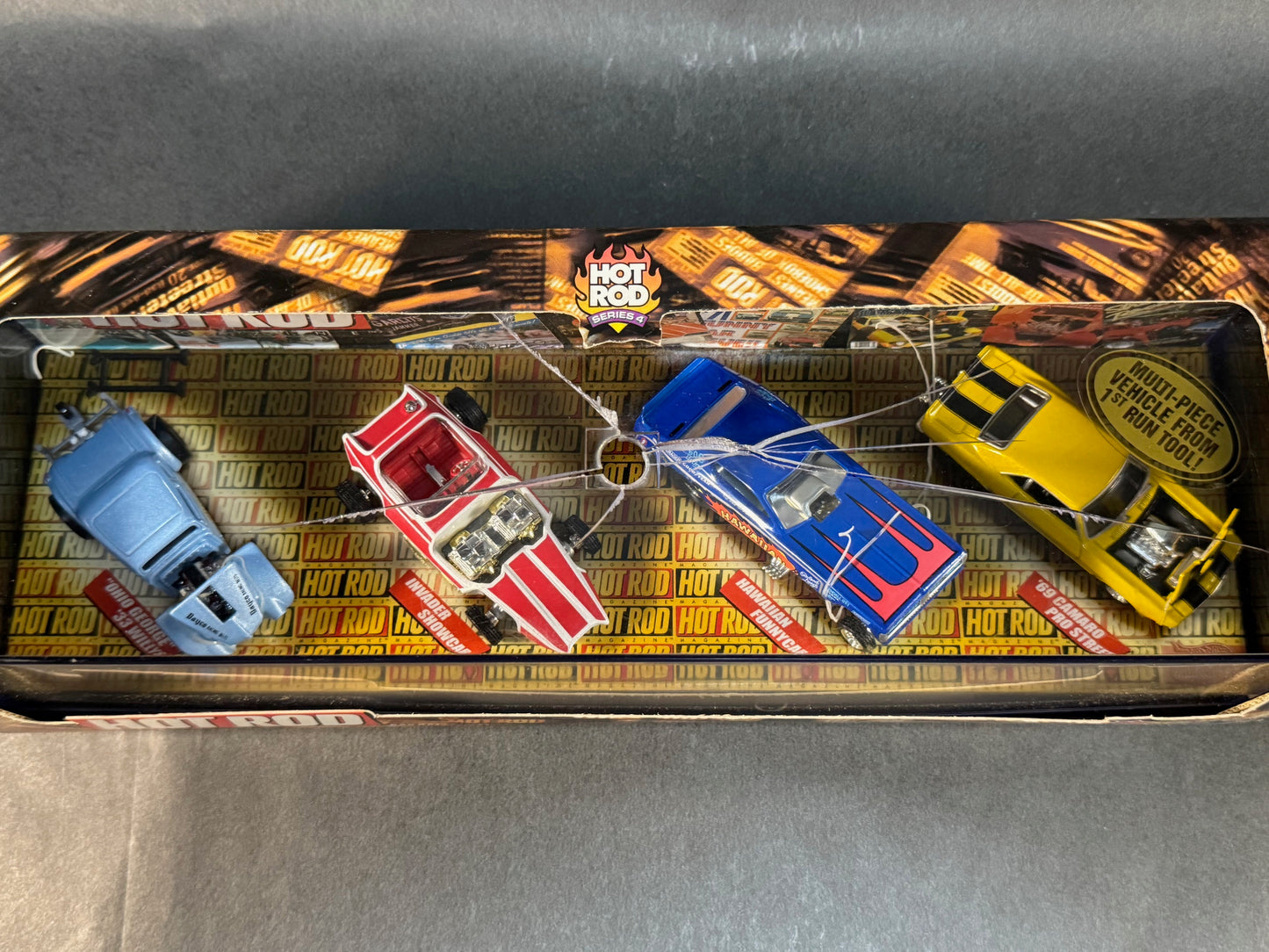 1999 Hot Wheels Collectibles Hot Rod Magazine 4 Car Set **Damaged