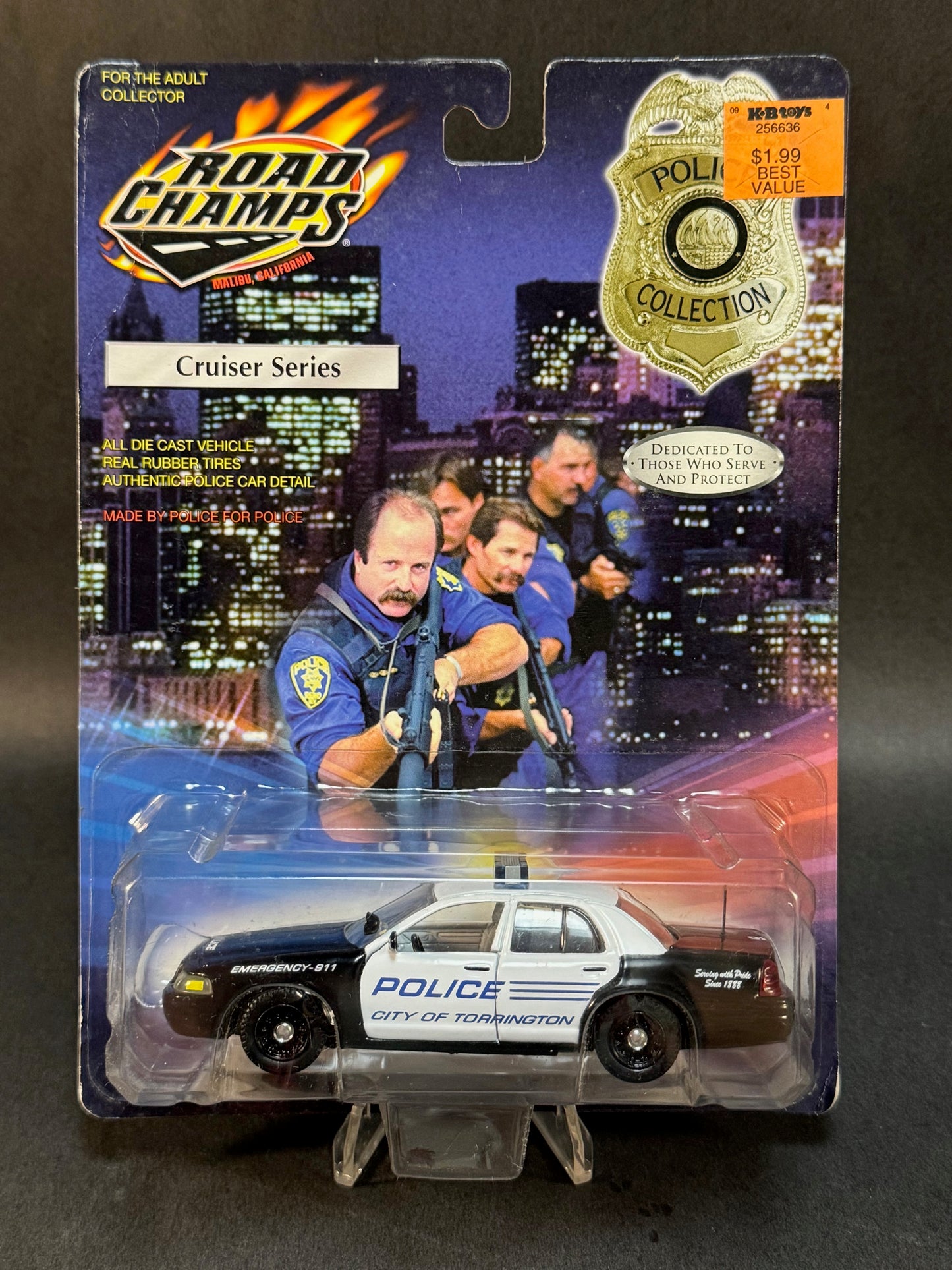 2000 Road Champs Police Collection Cruiser Series City of Torrington, Black and White