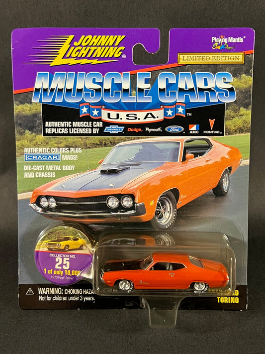 Johnny Lightning 1998 Muscle Cars USA #25 1970 Ford Torino, Orange