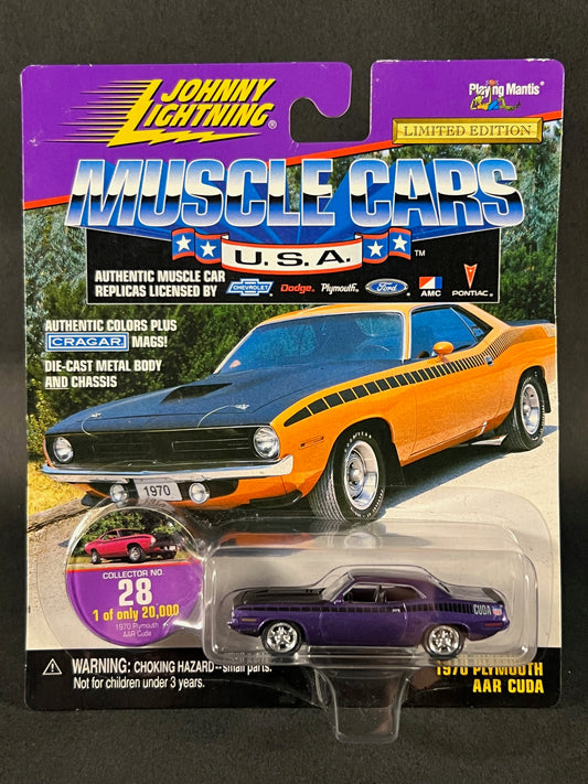 Johnny Lightning 1998 Muscle Cars USA #28 1970 Plymouth AAR Cuda, Purple